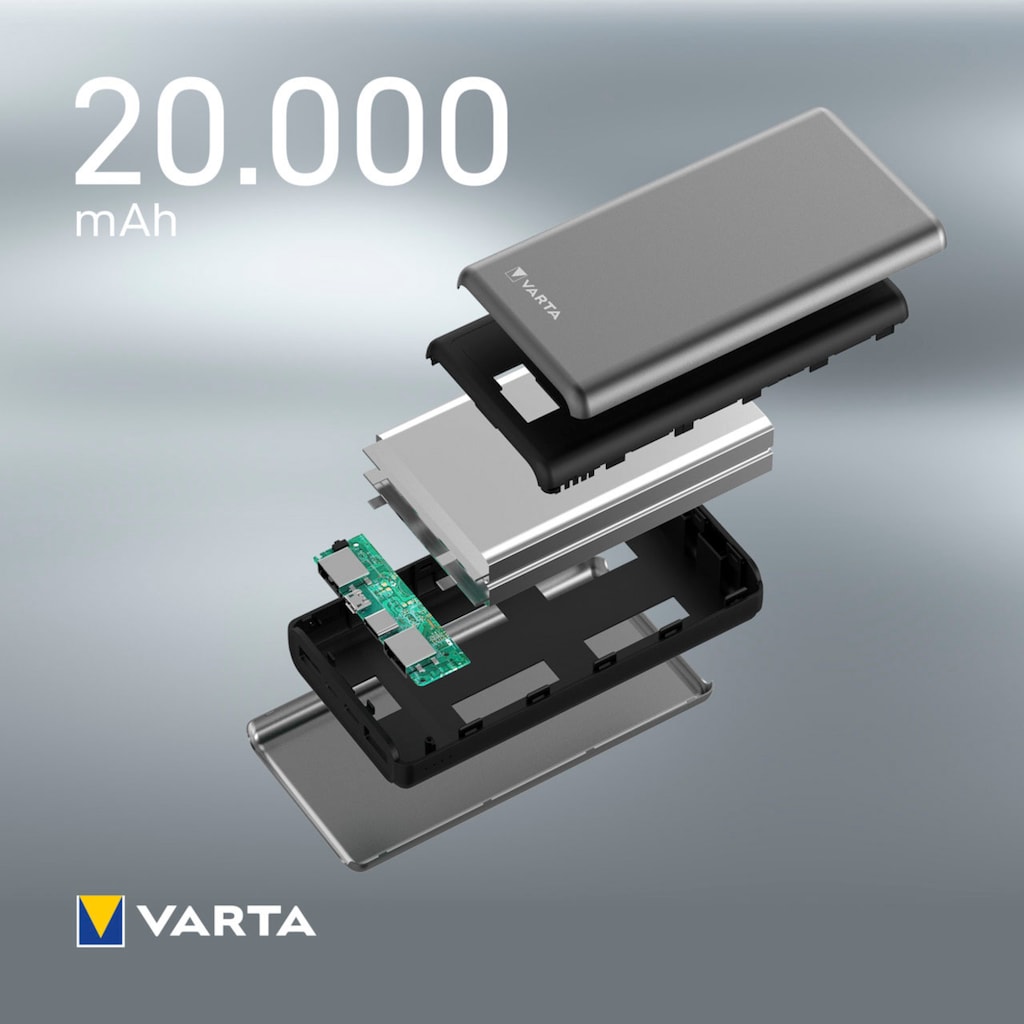VARTA Powerbank »Power Bank Fast Energy 20000 mAh, inkl. Ladekabel«