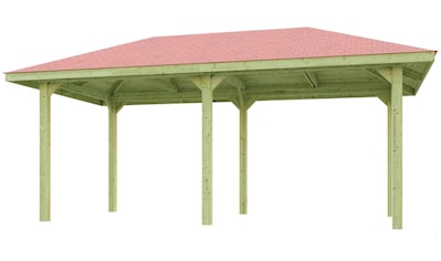 weka Pavillon »Gartenoase 651 B Gr.1, inkl. roten Dachschindeln«, 18 mm Massivholzdach kaufen