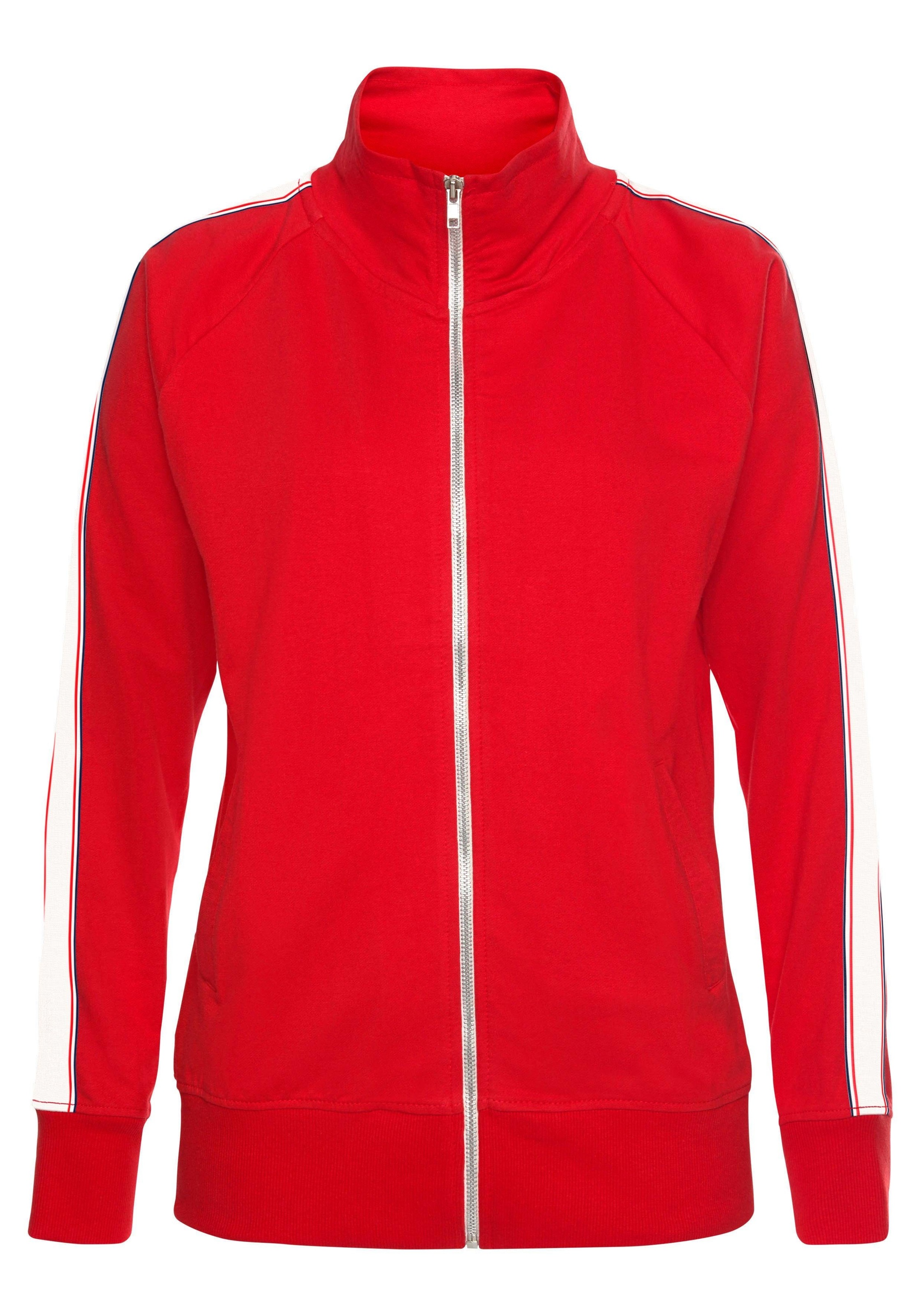 H.I.S Sweatjacke, mit Kontraststreifen, Loungewear günstig online kaufen