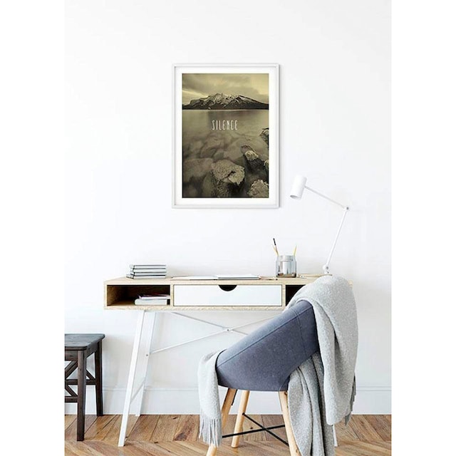 Komar Poster »Word Lake Silence Sand«, Natur, Höhe: 50cm bestellen | BAUR