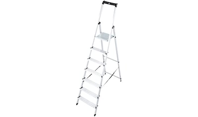 KRAUSE Stehleiter »Solidy«, Aluminium, 1x7 Stufen, Arbeitshöhe ca. 348 cm kaufen