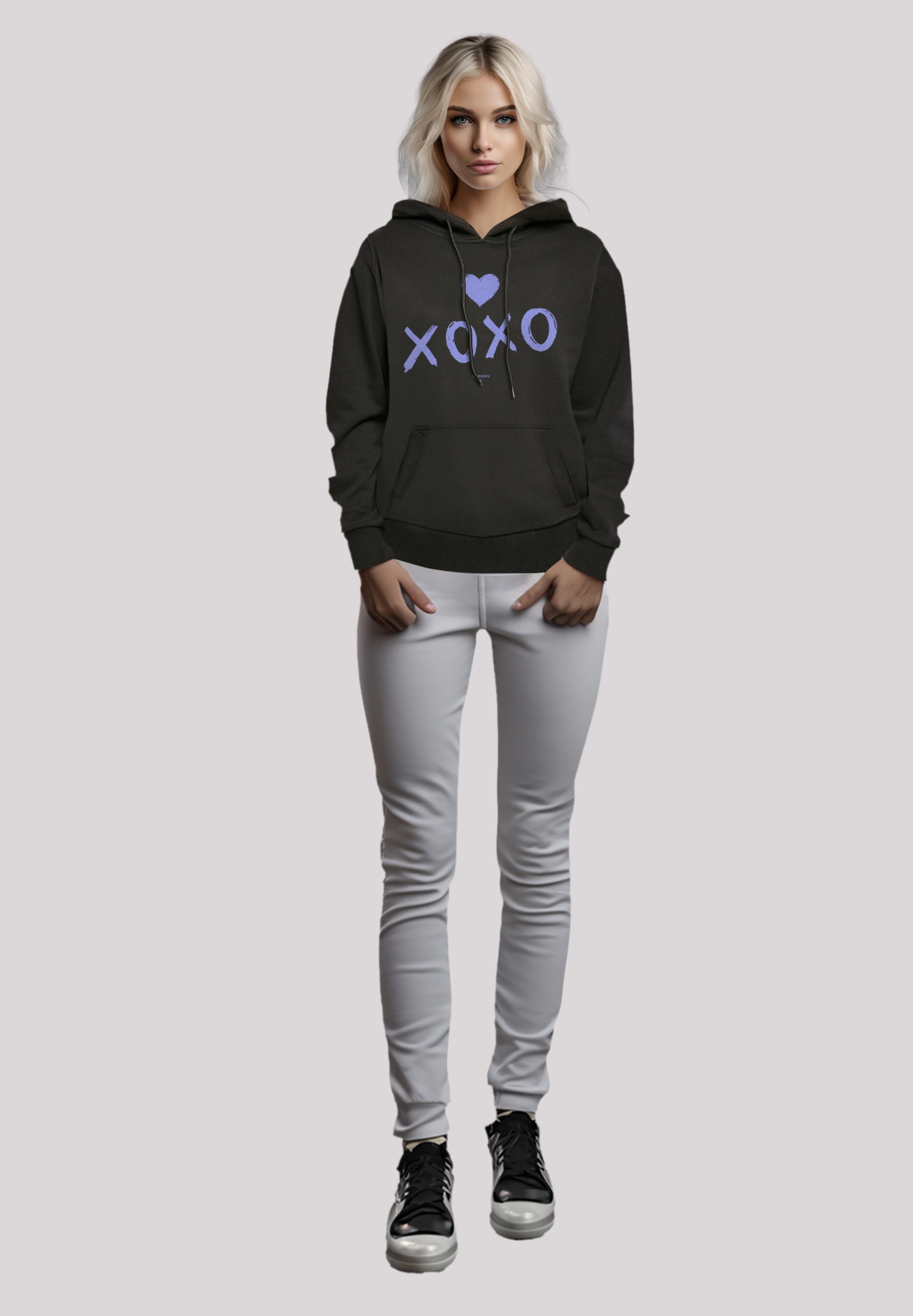 F4NT4STIC Kapuzenpullover »Valentinstag xoxo«, Hoodie, Warm, Bequem