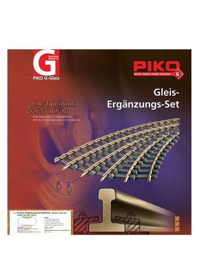 PIKO Modelleisenbahn-Gebäude »Gleisergänzungs-Set Bahnhof - 35300, Spur G« kaufen