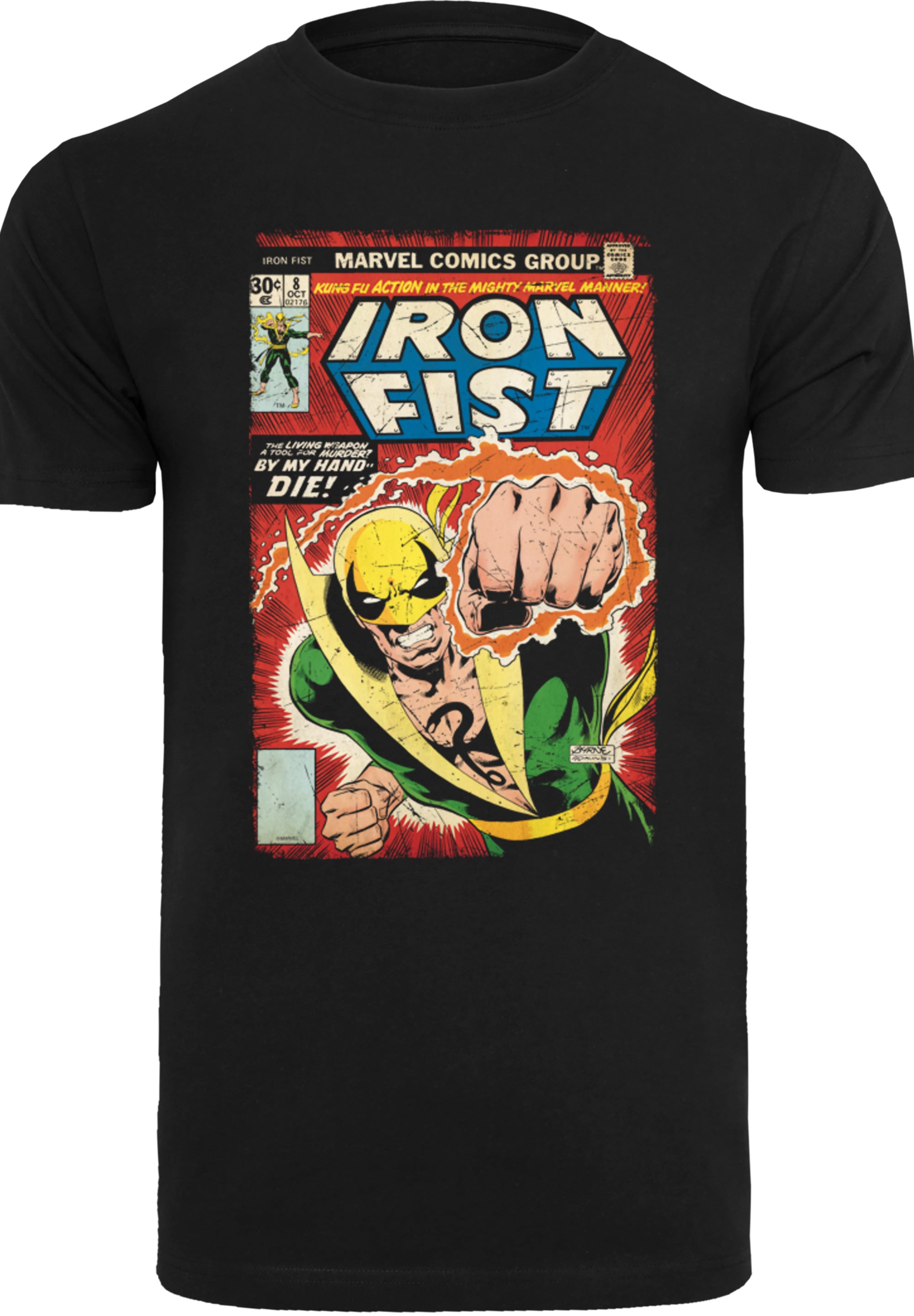 F4NT4STIC Kurzarmshirt "F4NT4STIC Herren Marvel Iron Fist Cover with T-Shir günstig online kaufen