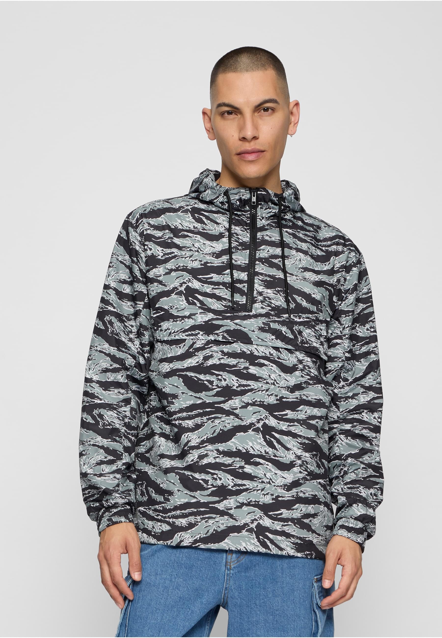 URBAN CLASSICS Allwetterjacke »Urban Classics Herren Tiger Camo Pull Over«, (1 St.), mit Kapuze