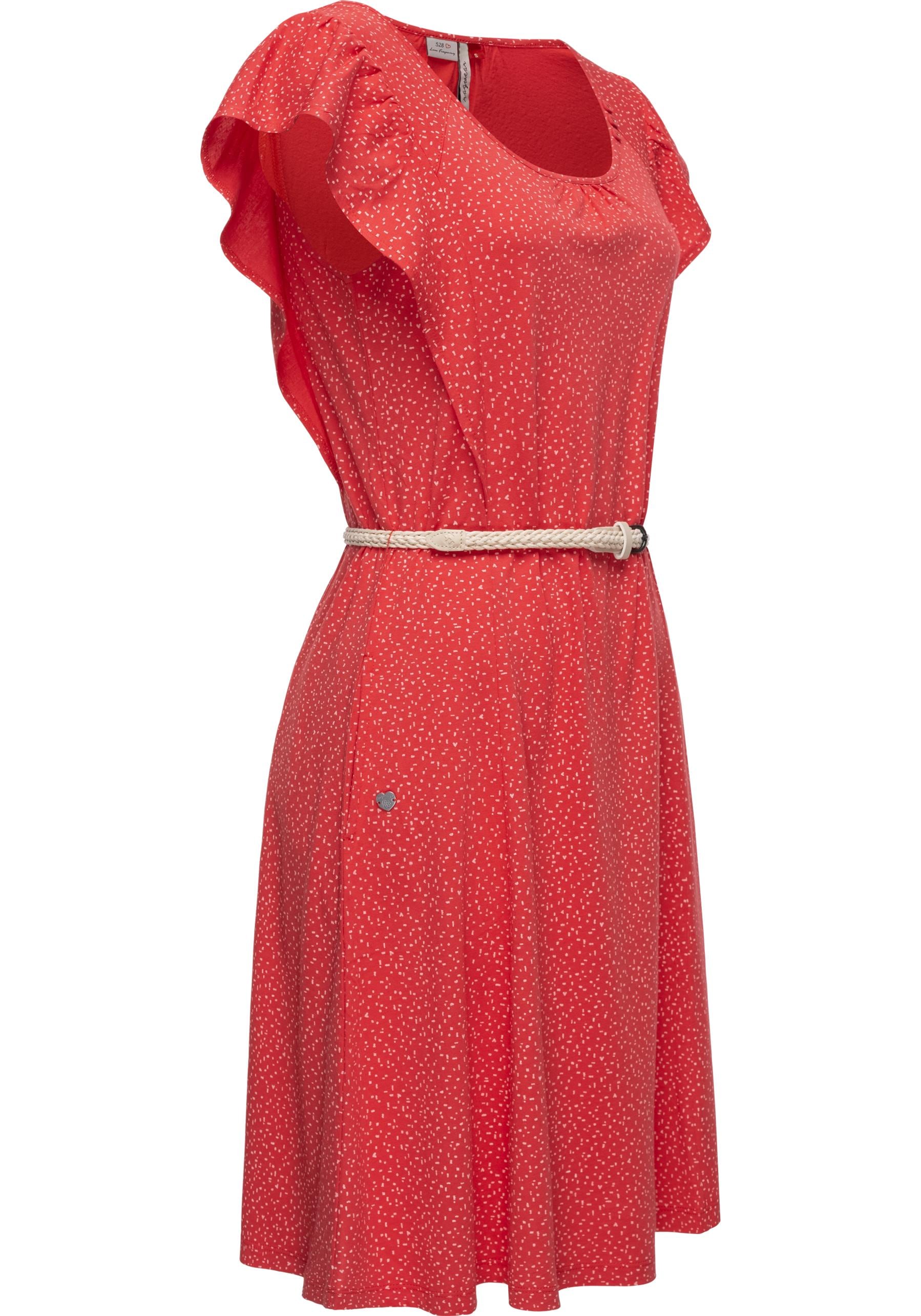 Ragwear Shirtkleid »Valeta«, stylisches Sommerkleid mit Print und  hochwertigem Gürtel für kaufen | BAUR