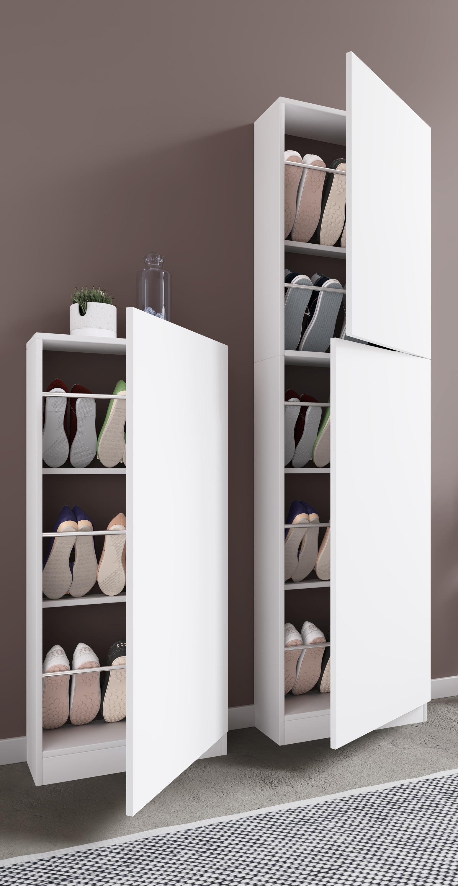 VCM Schuhschrank »Holz Schuhschrank Schuhkommode Fulisa L«