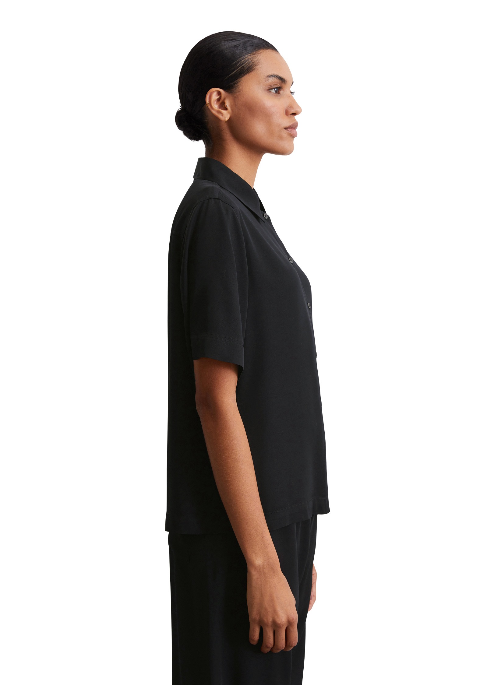 Marc OPolo Kurzarmbluse "aus Viskose-Twill" günstig online kaufen