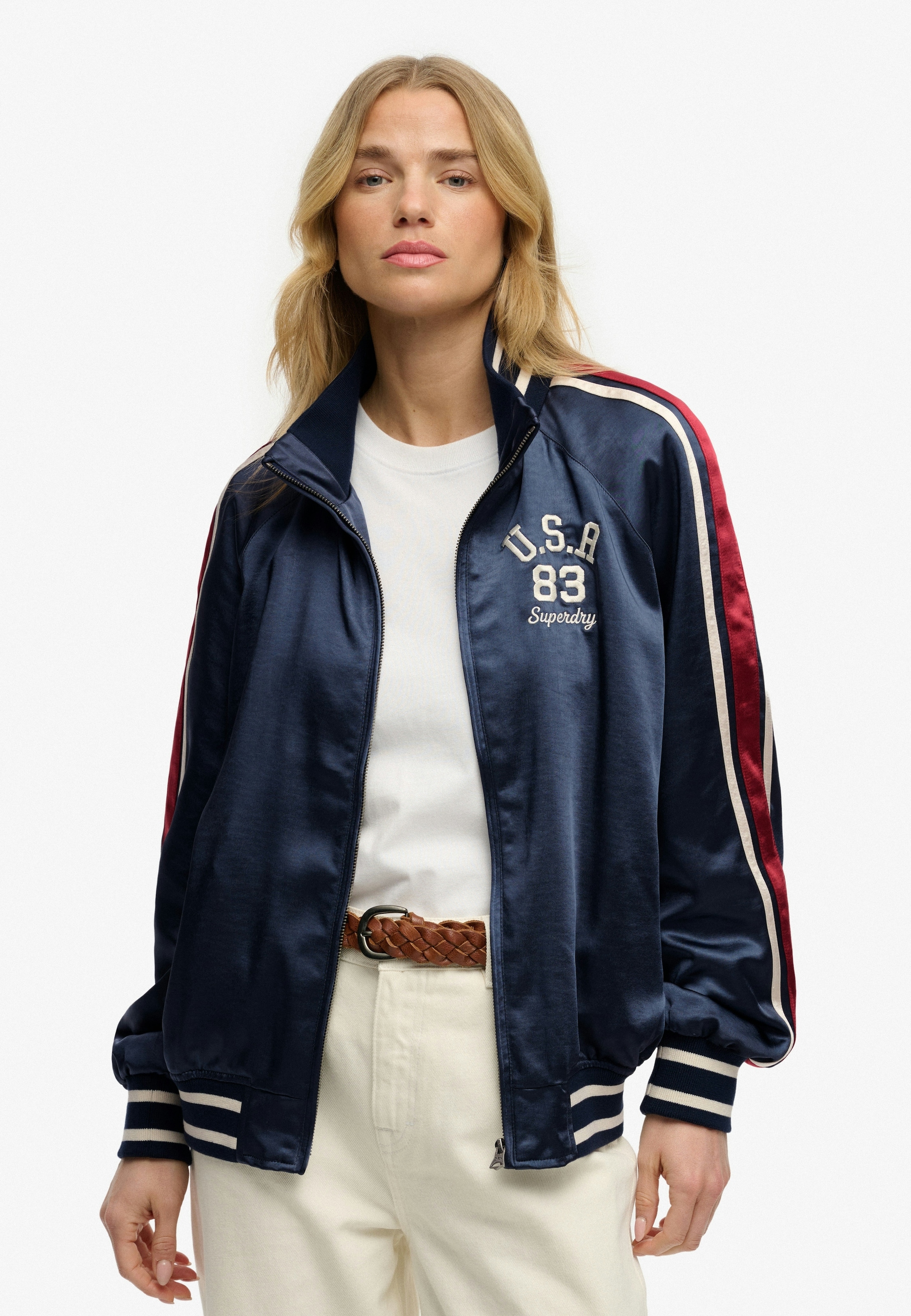 Superdry Blouson »SUIKA TRACK JACKET« Kunstfaser, oversize