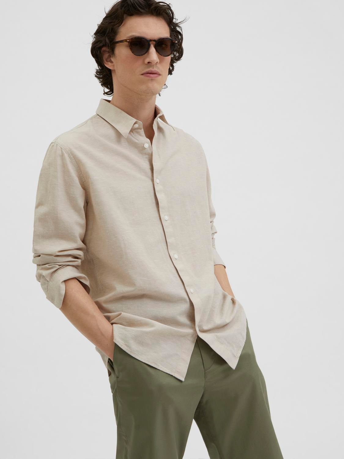 SELECTED Langarmhemd "SLHSLIMSUN LS SHIRT CLASSIC D"
