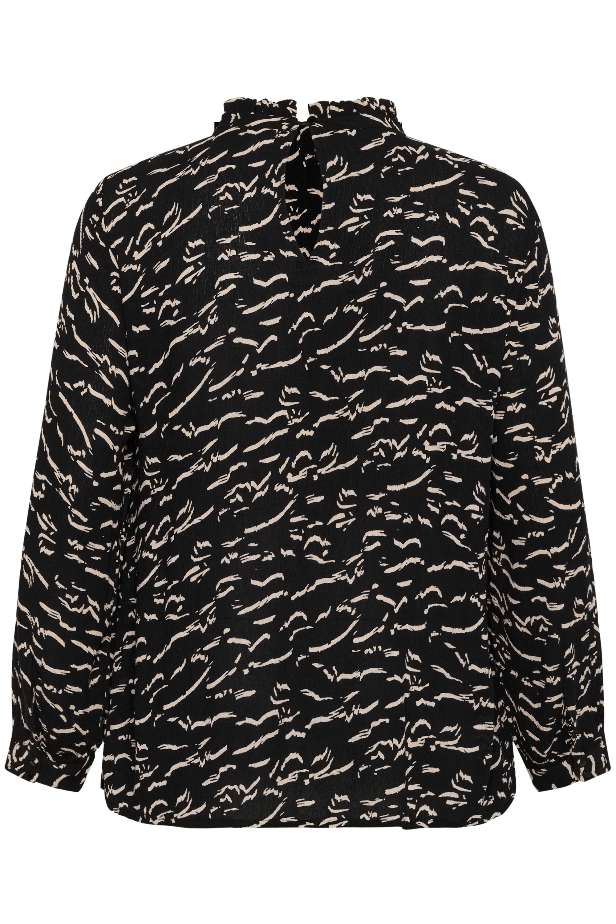 KAFFE Curve Langarmbluse »Damen Bluse langarm KClune«