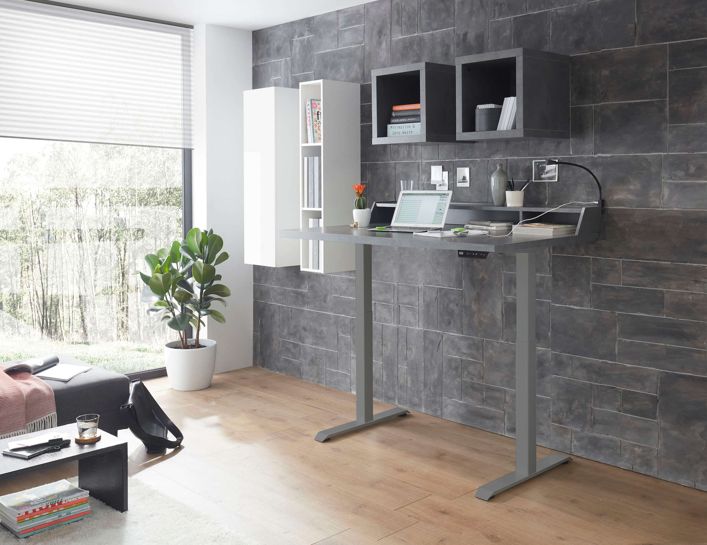 Mäusbacher Schreibtisch "Big System Office", Breite 120 cm, elektrisch höhe günstig online kaufen