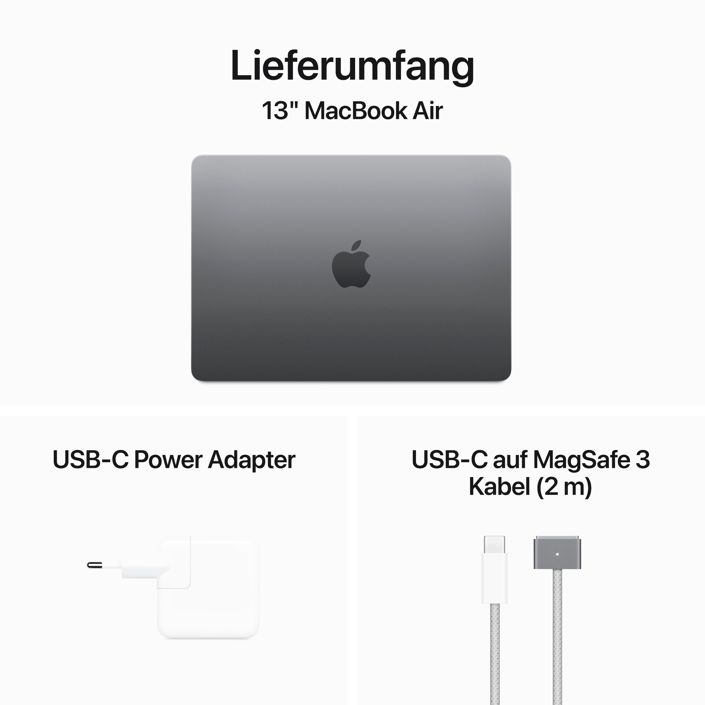 Apple Notebook »MacBook Air 13"«, 34,46 cm, / 13,6 Zoll, Apple, M3, 8-Core CPU, 256 GB SSD