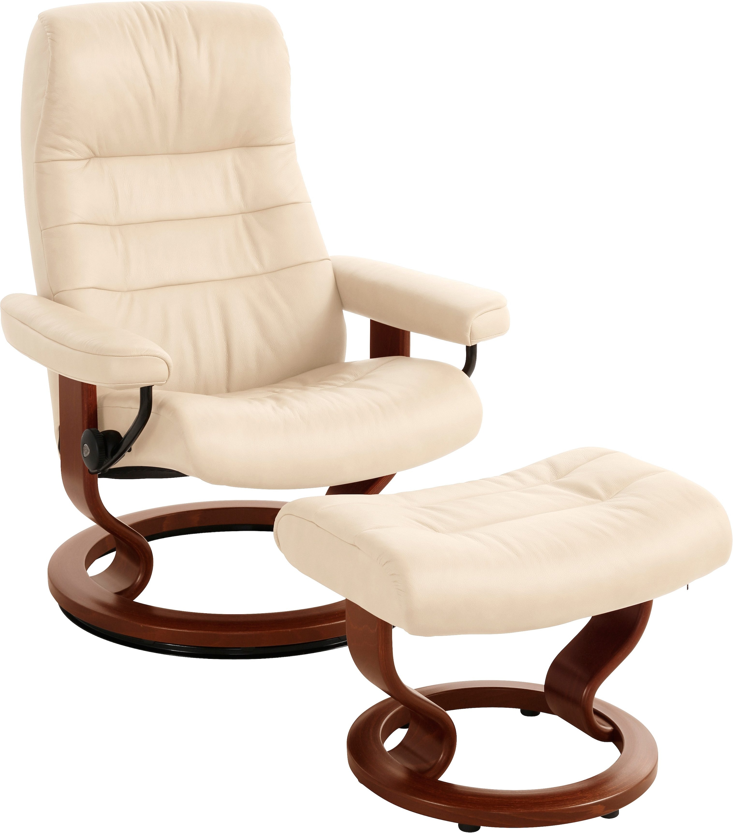 Stressless Relaxsessel "Opal", (Set, Relaxsessel mit Hocker), mit Hocker, mit Classic Base, Größe M, mit Schlaffunktion