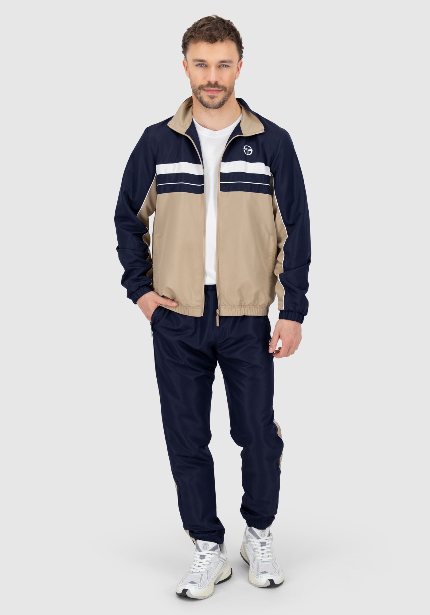 Sergio Tacchini Trainingsanzug »ZELMA 025 TRACKSUIT Herren«, Trainingsanzug Herren, Tracksuit, Retro, Outdoor, Jogging, Streetwear