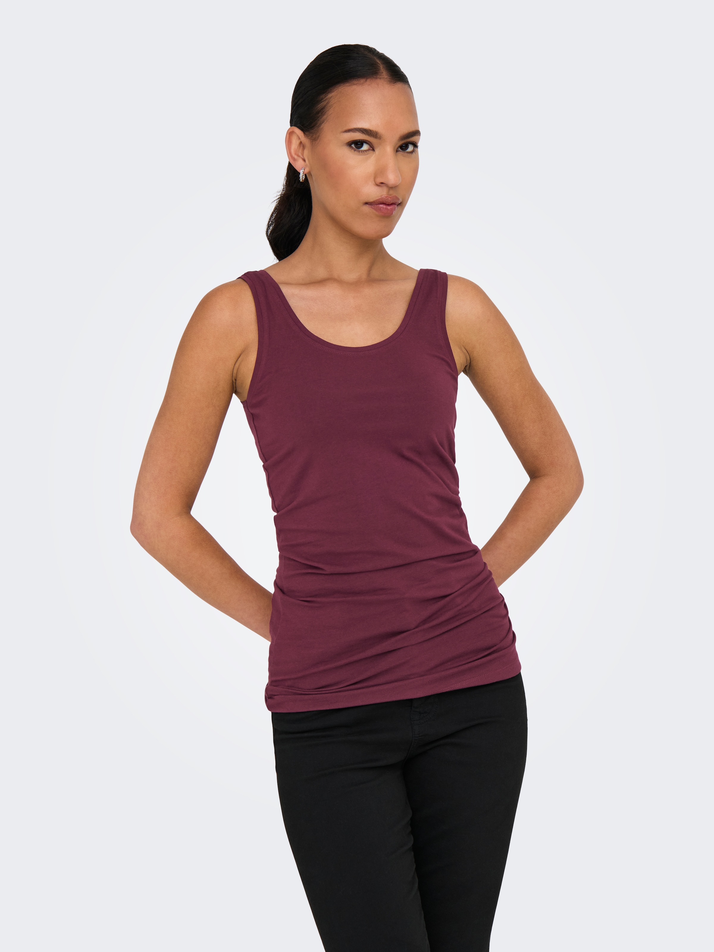 ONLY Tanktop »ONLLIVE LOVE NEW LONG TT 2PACK NOOS«, (Packung, 2 tlg., 2er-Pack)