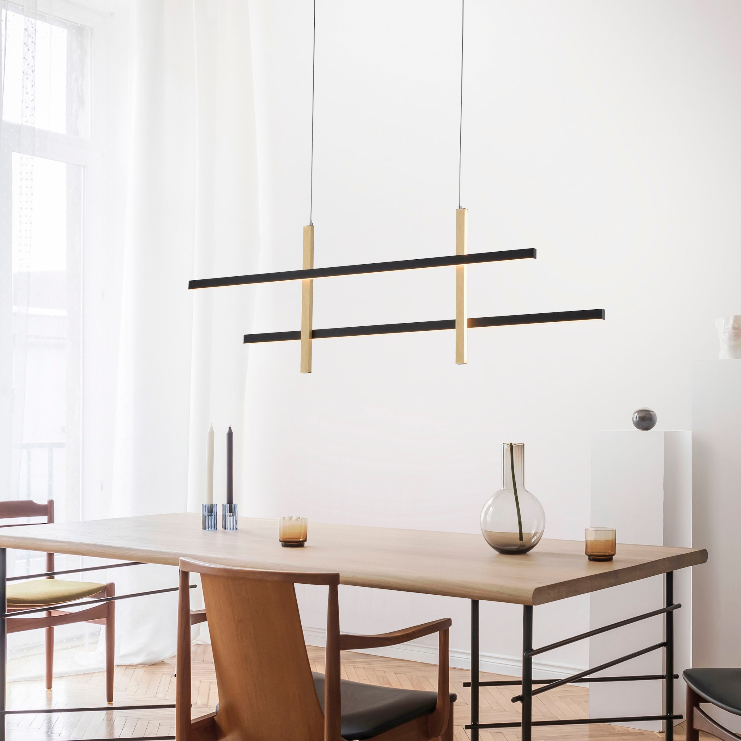 Paul Neuhaus Pendelleuchte »BARRA«, 1 flammig, Leuchtmittel LED-Board | LED fest integriert