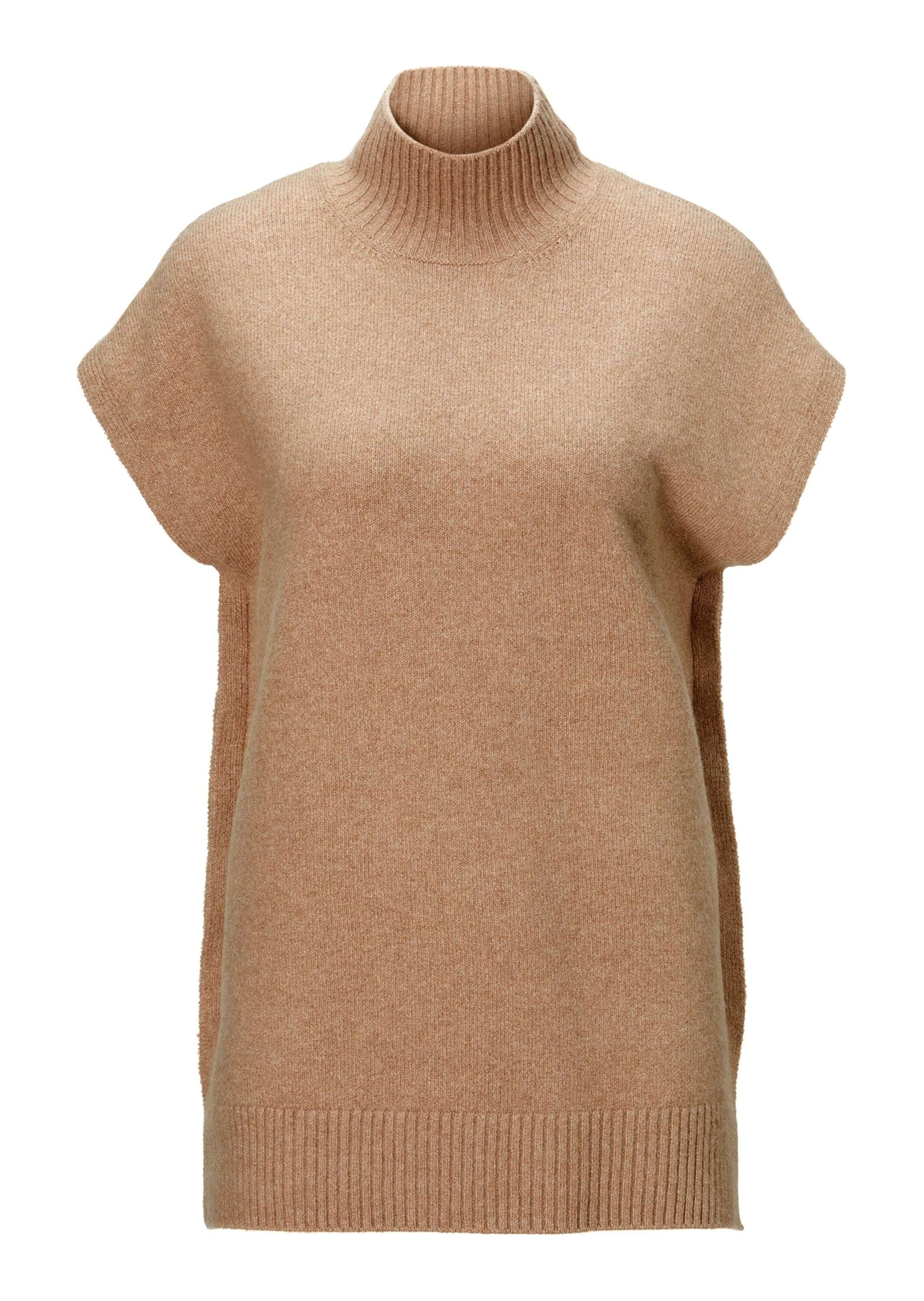 MADELEINE Longpullover »Pullover Ärmelloser Stehkragen-Pullover«