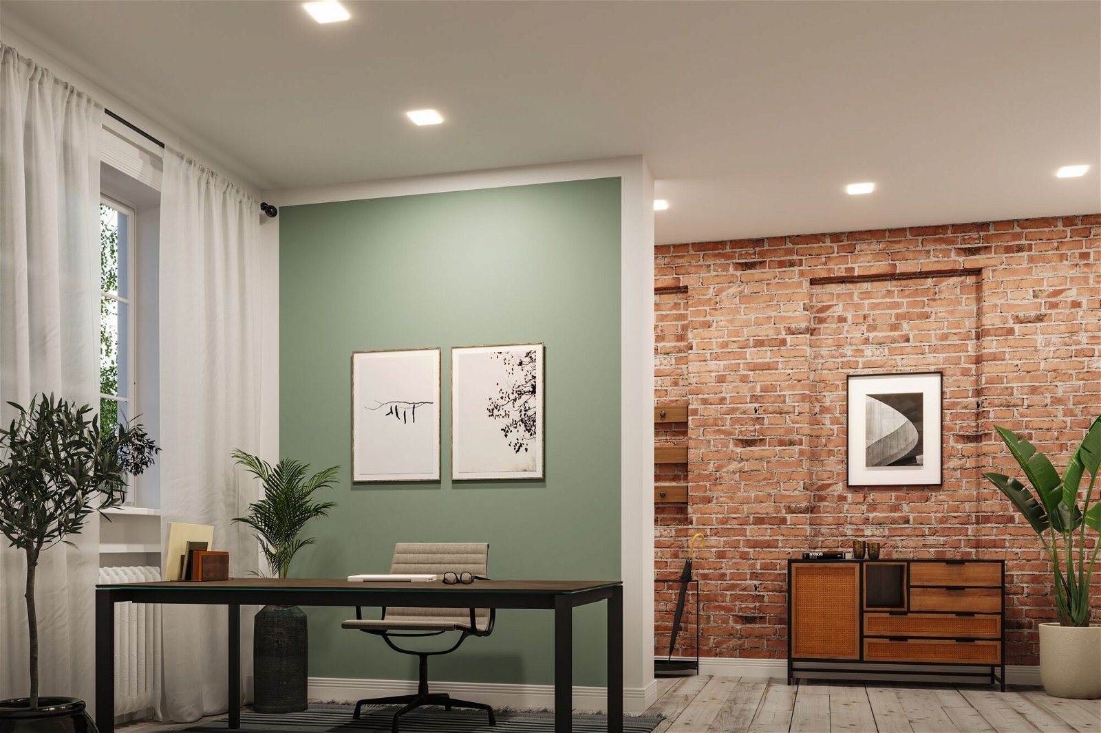 Paulmann LED Einbauleuchte »VariFit Veluna IP44 eckig 215x215mm 21W 1650lm 3000K Satin 3-Step-Dim«, 1 flammig, Einbaupanel, dimmbar