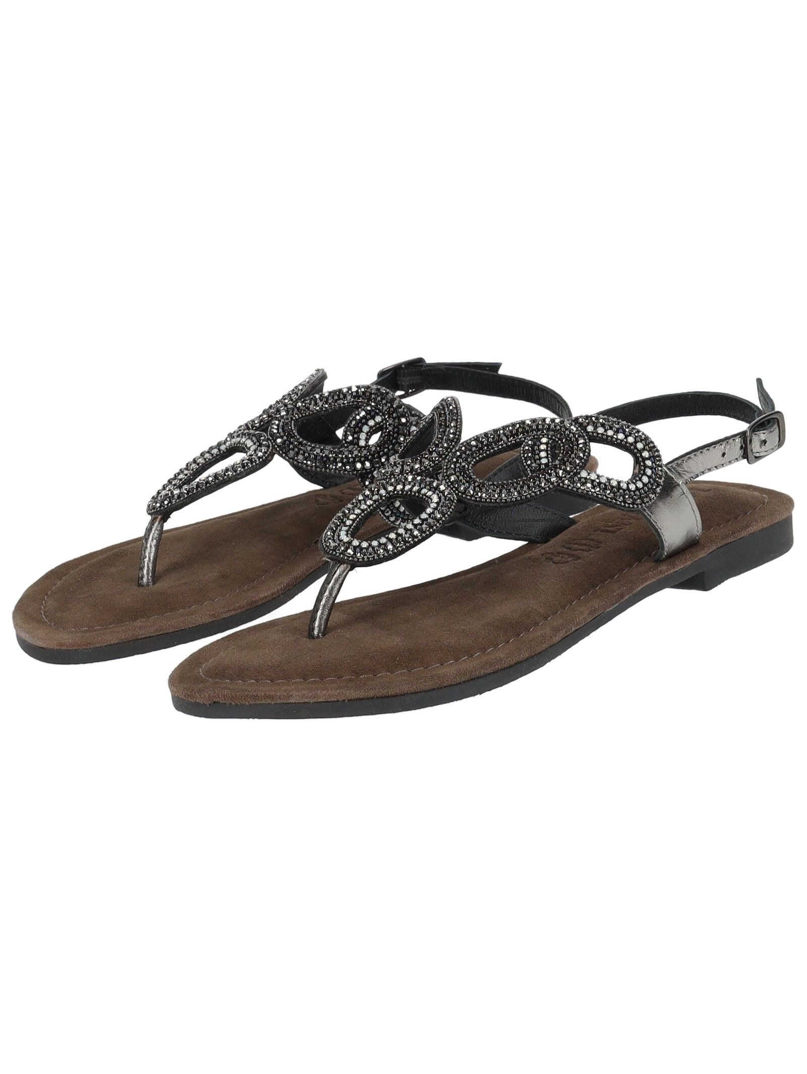 Lazamani Riemchensandale »Lazamani Sandalen Leder/Textil«