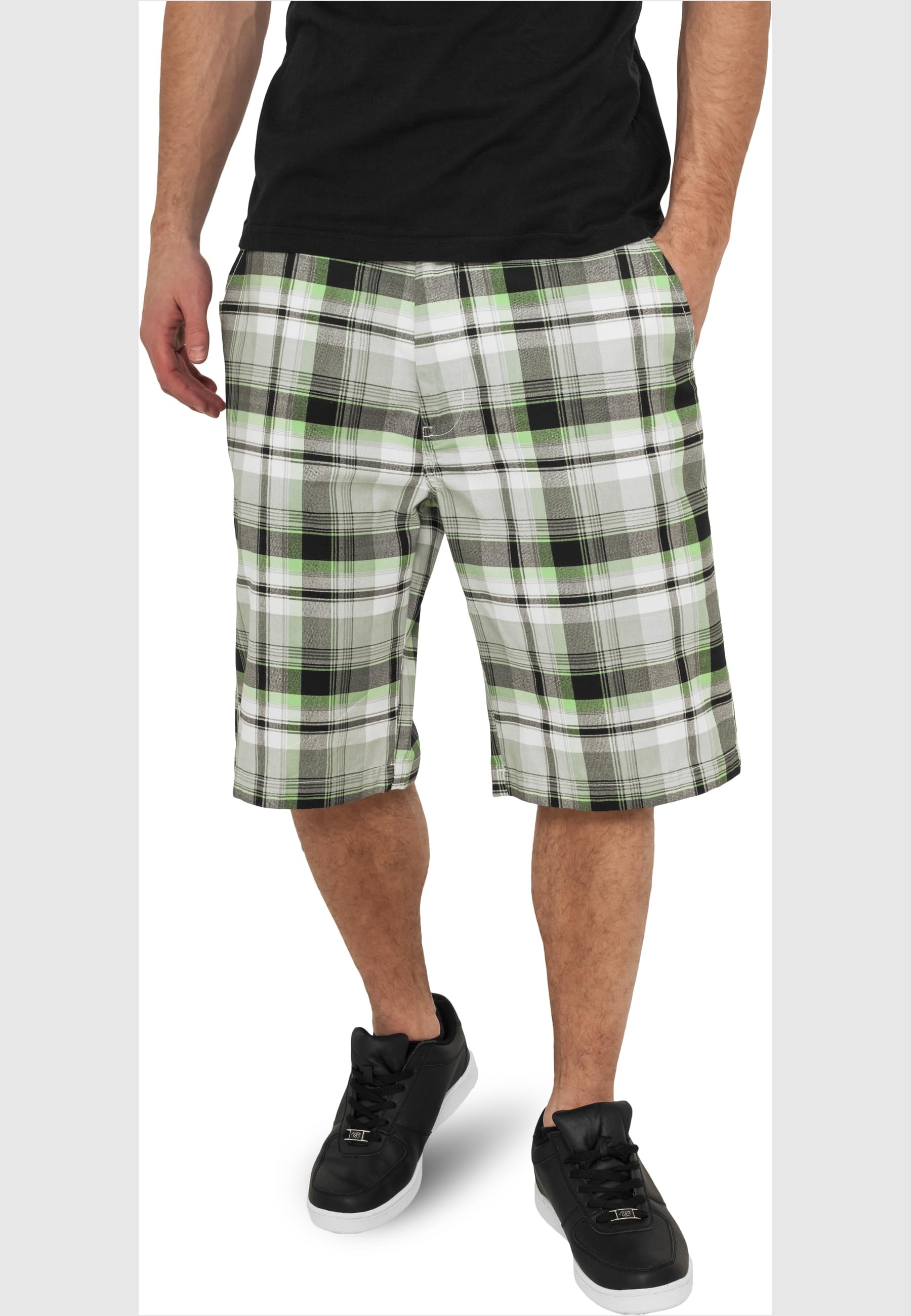 URBAN CLASSICS Stoffhose »Urban Classics Herren Big Checked Shorts«, (1 tlg.)