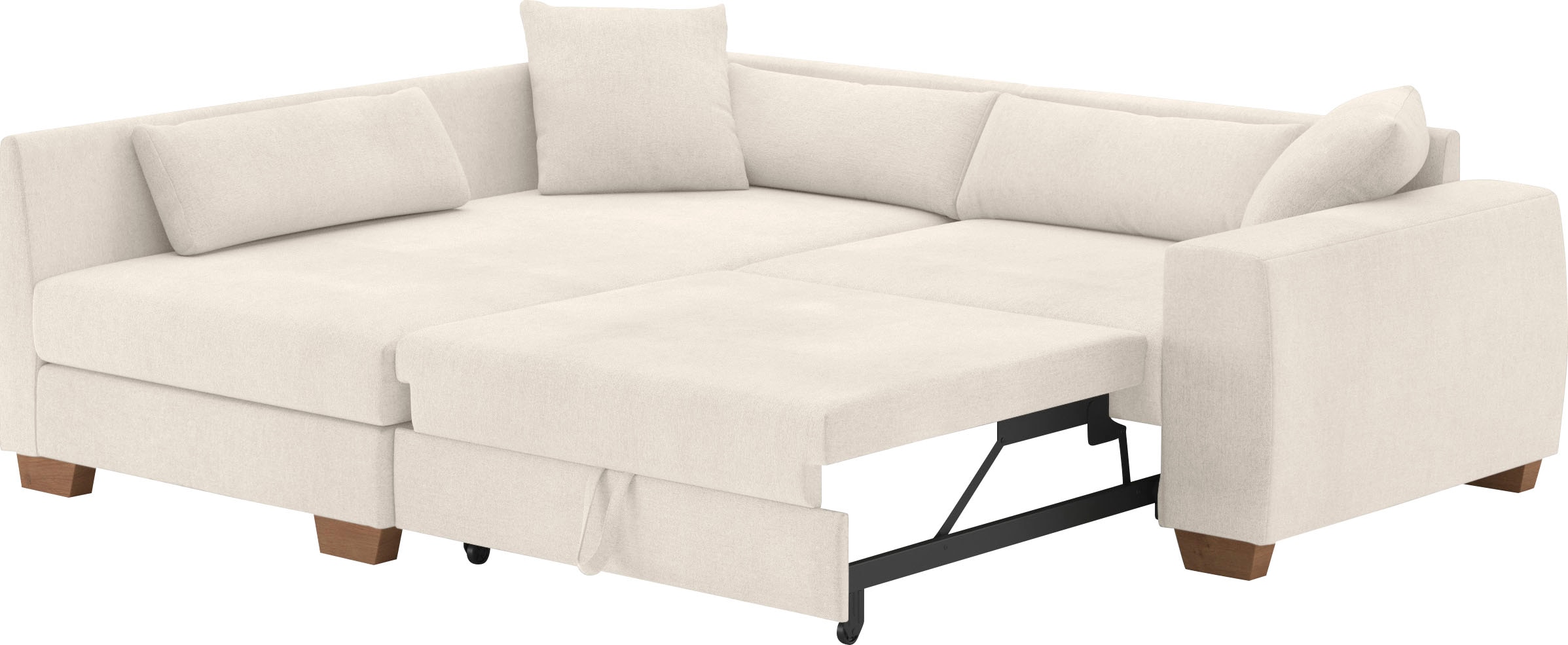 Mr. Couch Ecksofa »Helena L-Form«, Mit Federkern, wahlweise mit Bettfunktion und Taschenfederkern