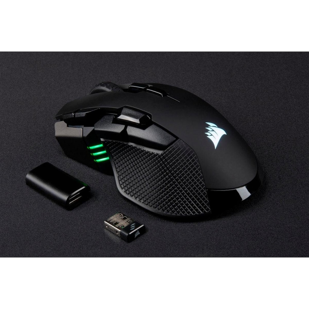 Corsair Gaming-Maus »IRONCLAW RGB WIRELESS Rechargeable«, Bluetooth-kabelgebunden, 1 MHz