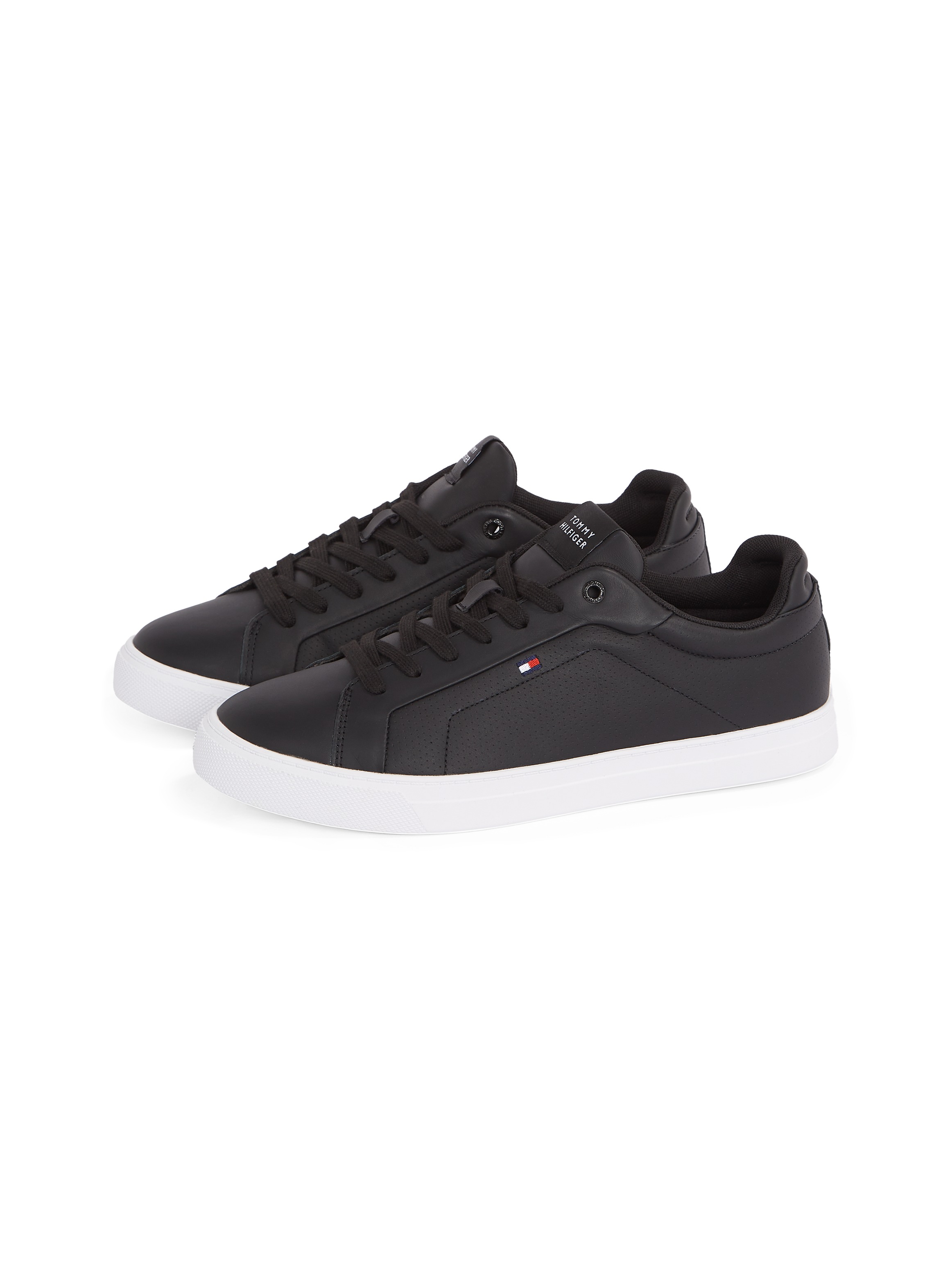 Tommy Hilfiger Sneaker "ICON COURT PINPERF LTH", Freizeitschuh, Halbschuh, günstig online kaufen