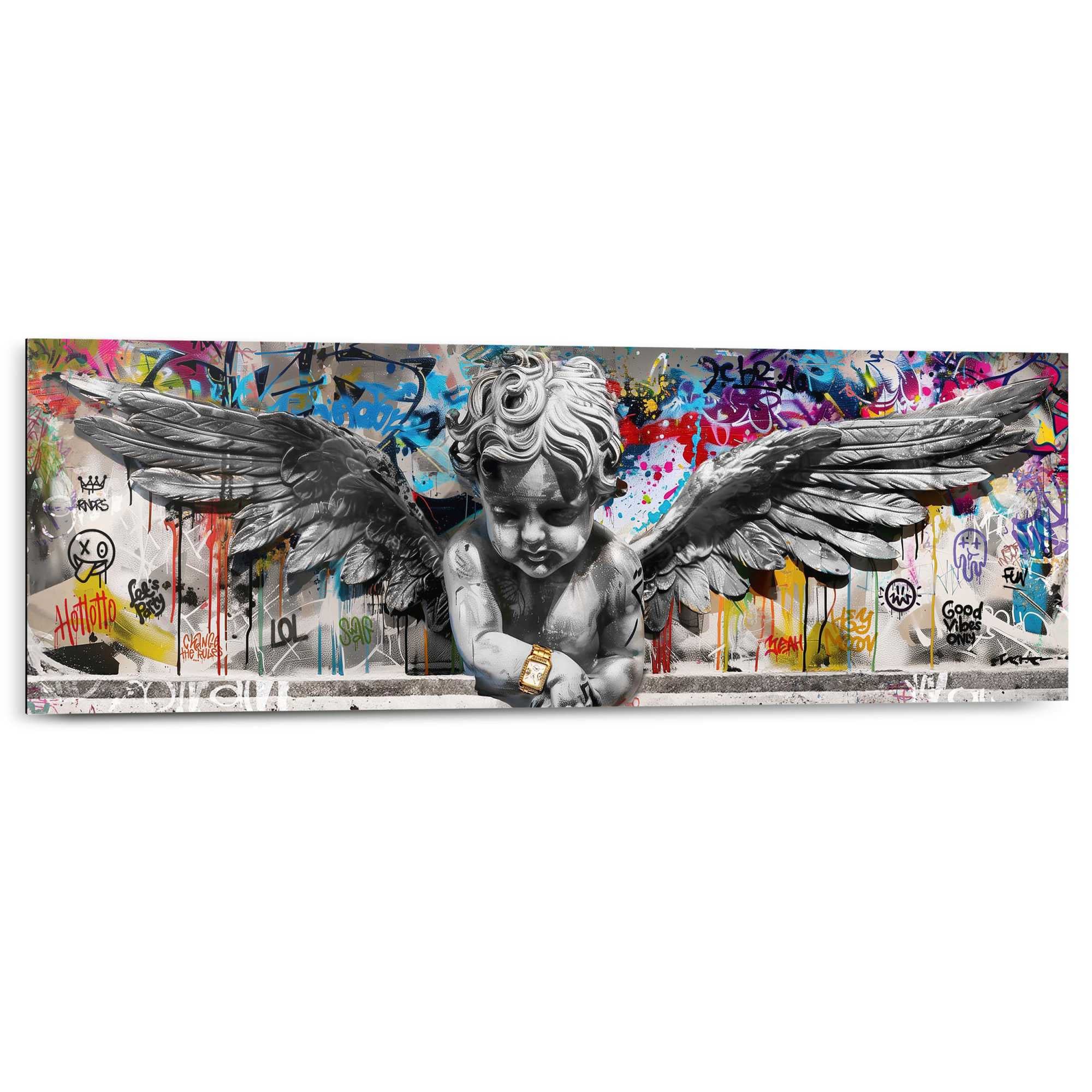 Reinders Deco-Panel "Graffiti-Engel", Hobbyraum - Mehrfarbig - MDF - Street günstig online kaufen