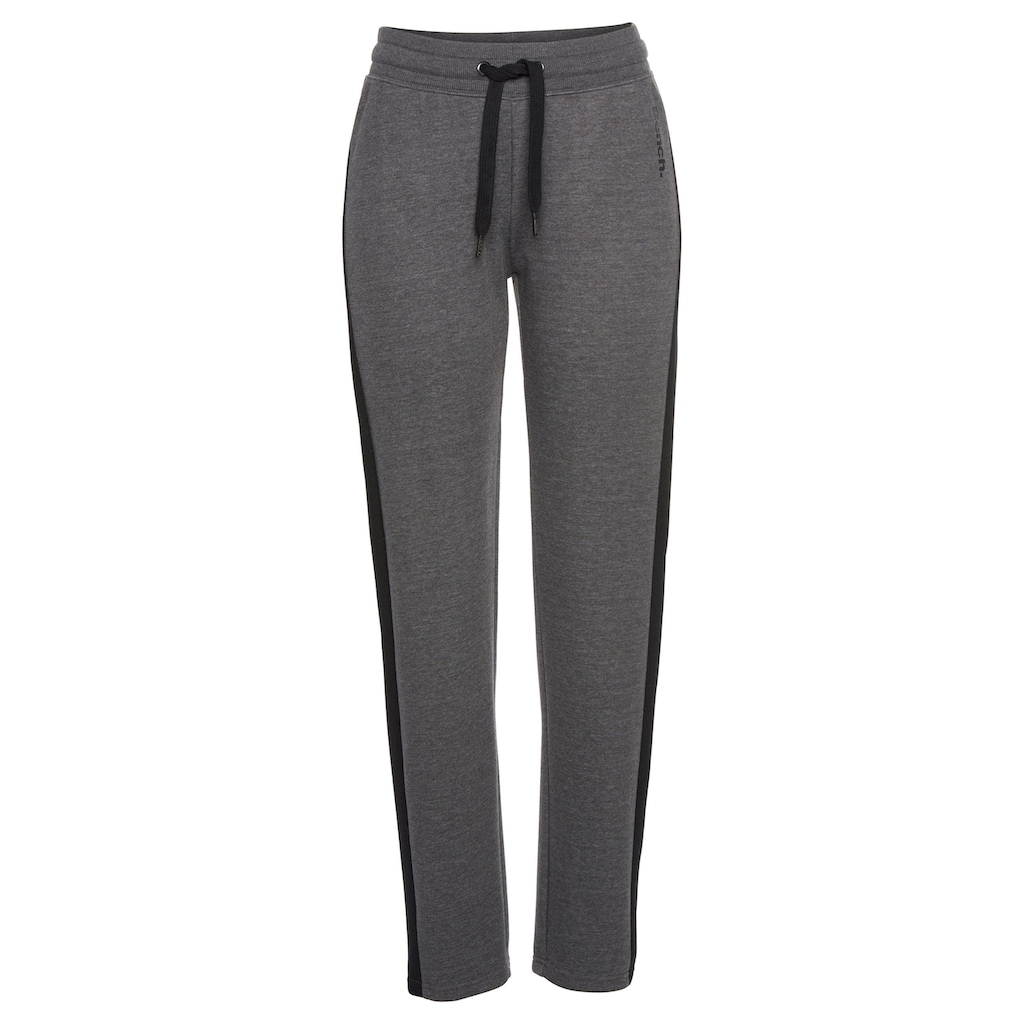 Bench. Loungewear Loungehose, mit Seitenstreifen und geradem Bein, Loungeanzug