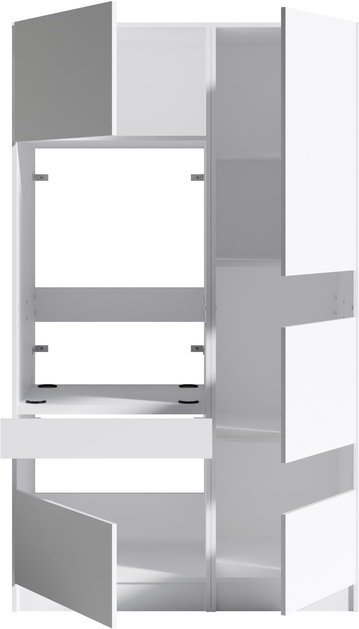 BASIC by Balculina Mehrzweckschrank-Set »Washhome B/T/H 118x68x200 cm« 2 Stk. tlg.