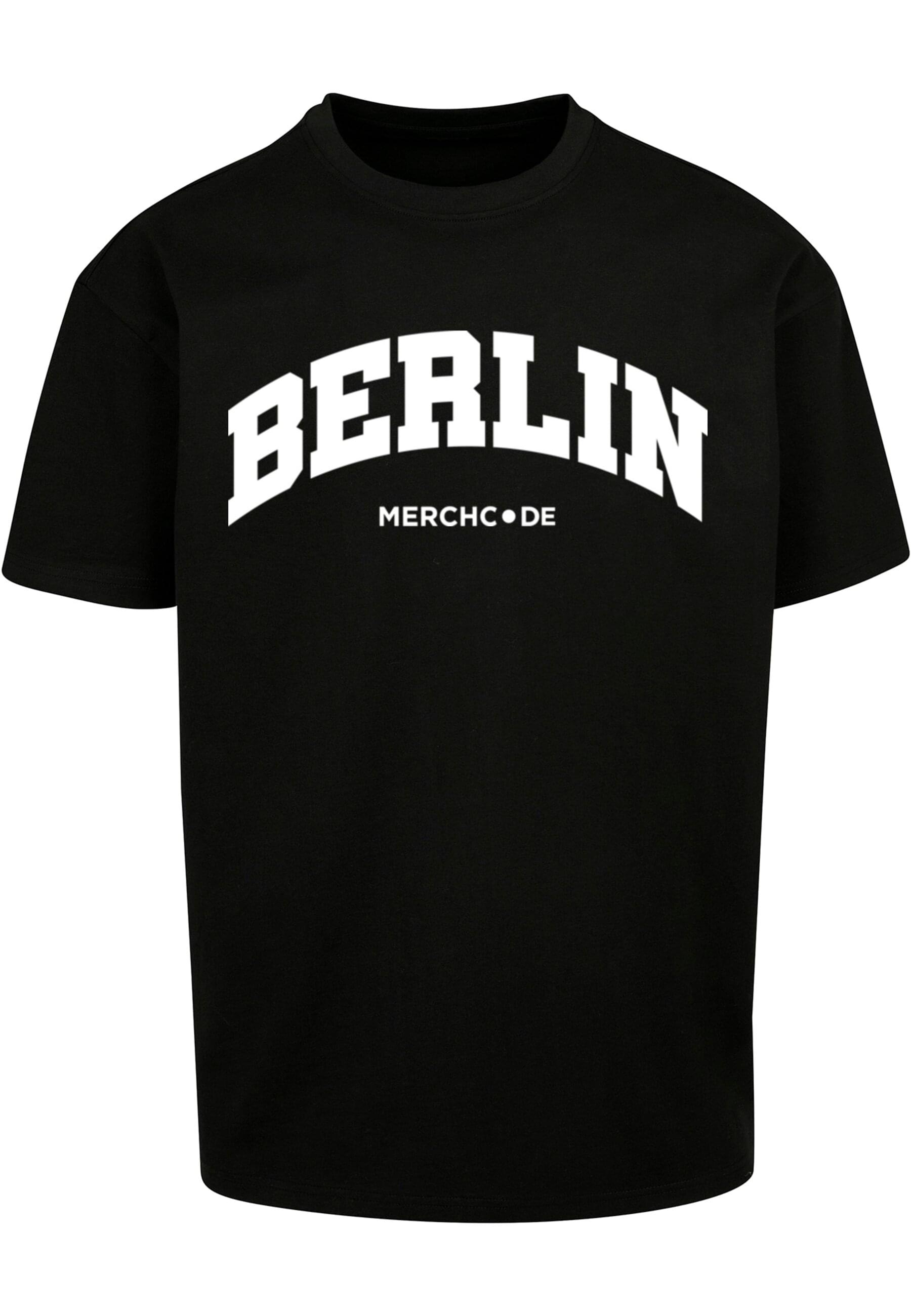 Merchcode T-Shirt "Merchcode Herren Berlin Wording - Heavy Oversize Tee" günstig online kaufen