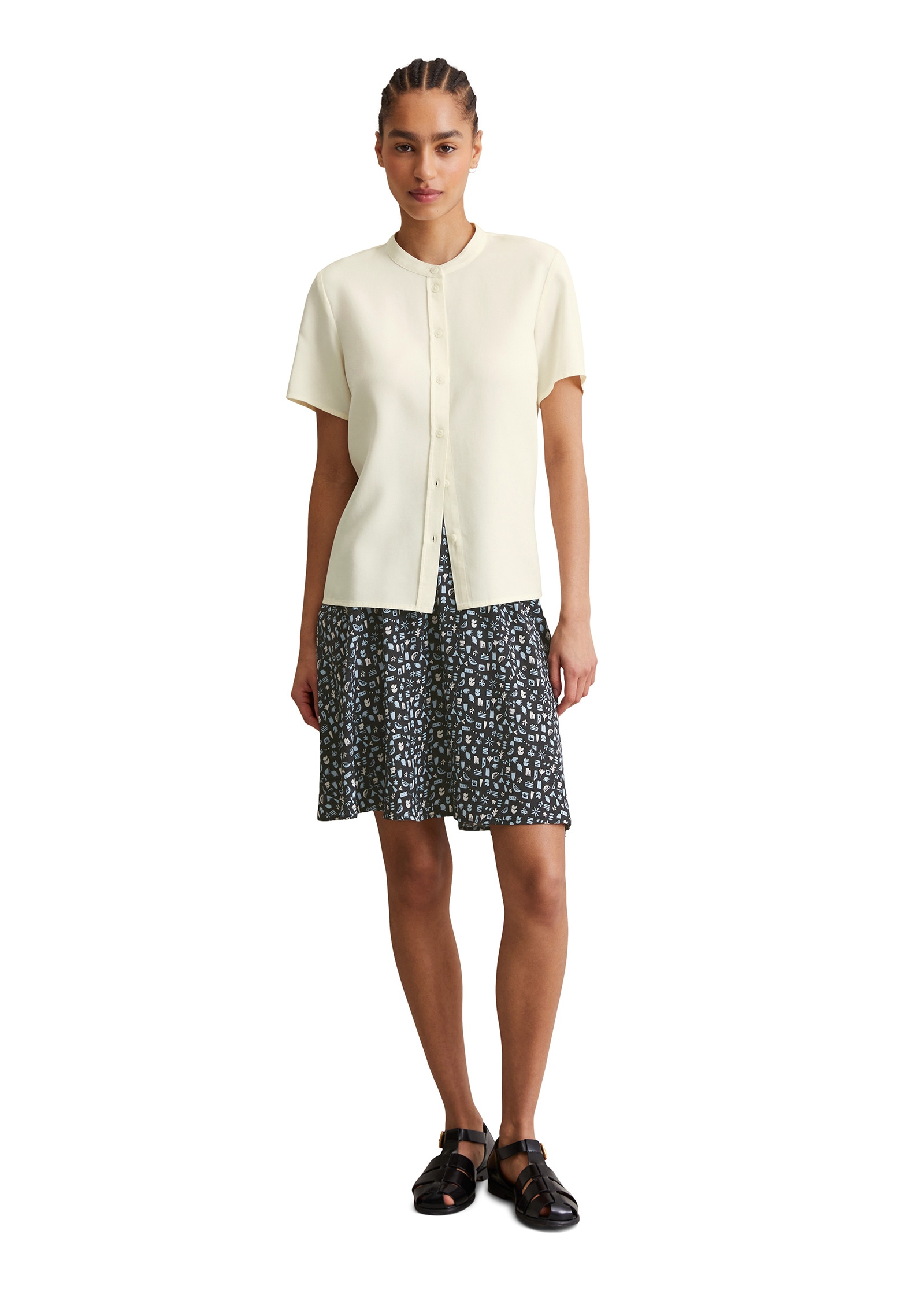 Marc O'Polo DENIM Kurzarmbluse »aus TENCEL™ Lyocell«