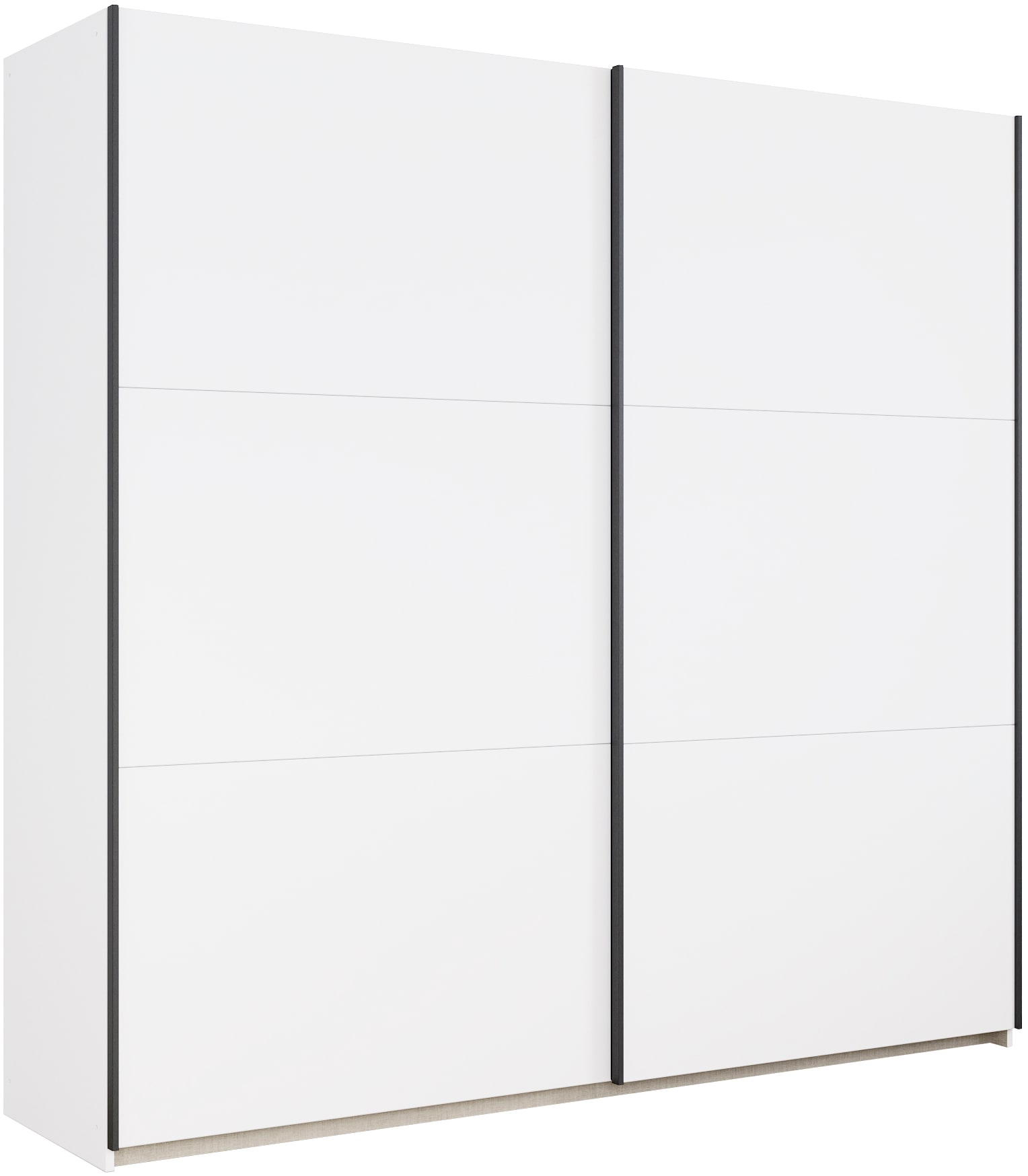 rauch Schwebetürenschrank "Kleiderschrank Drehtürenschrank Schrank Garderobe KRONACH" in 3 Ausstattungen BASIC/CLASSIC/PREMIUM, Breiten 131/175/218/261 cm, optional ohne, mit 1 oder 2 Spiegel, viel Stauraum MADE IN GERMANY