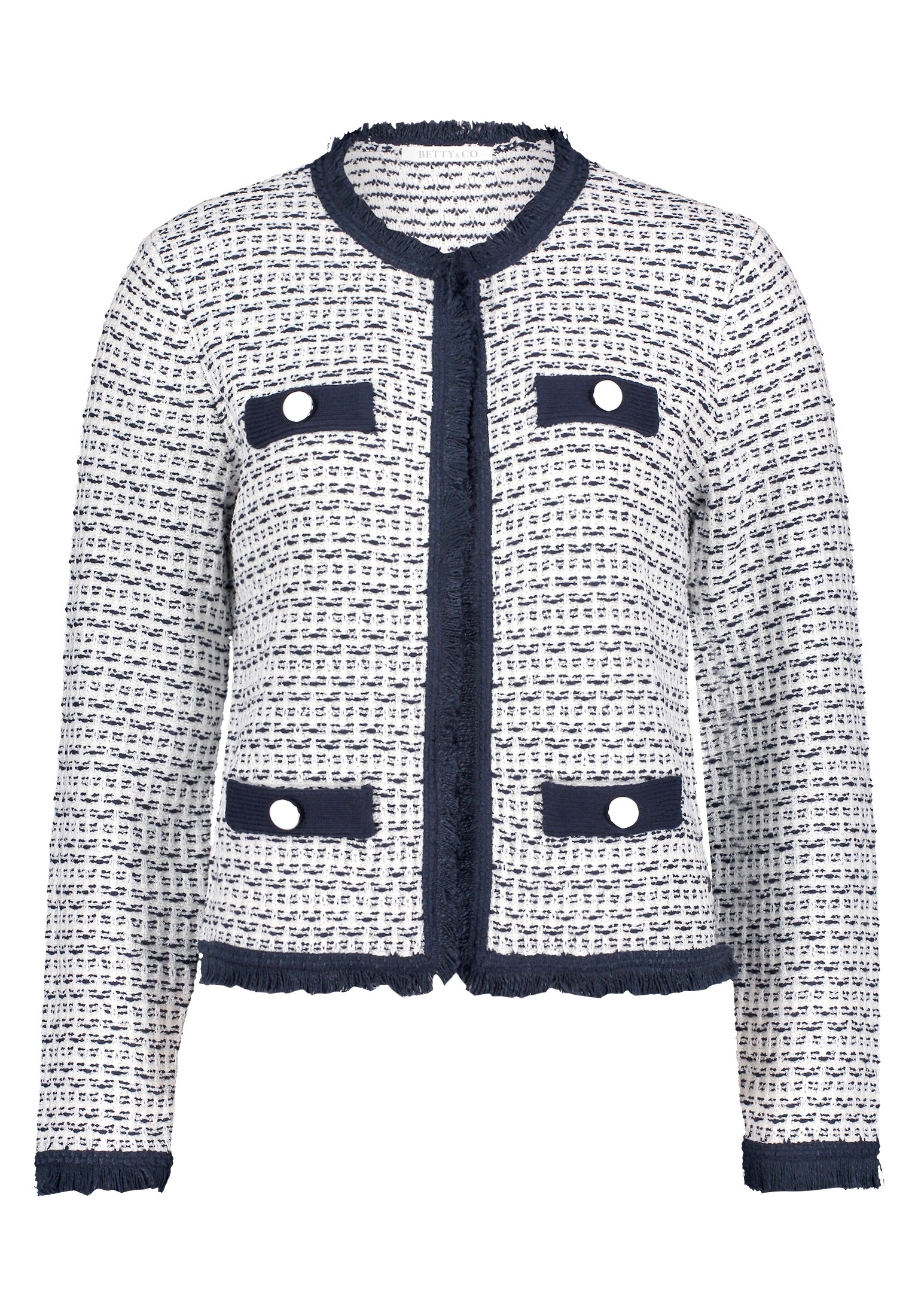 Betty&Co Strickjacke "Betty & Co Strick-Cardigan mit Rundhalsausschnitt", S günstig online kaufen