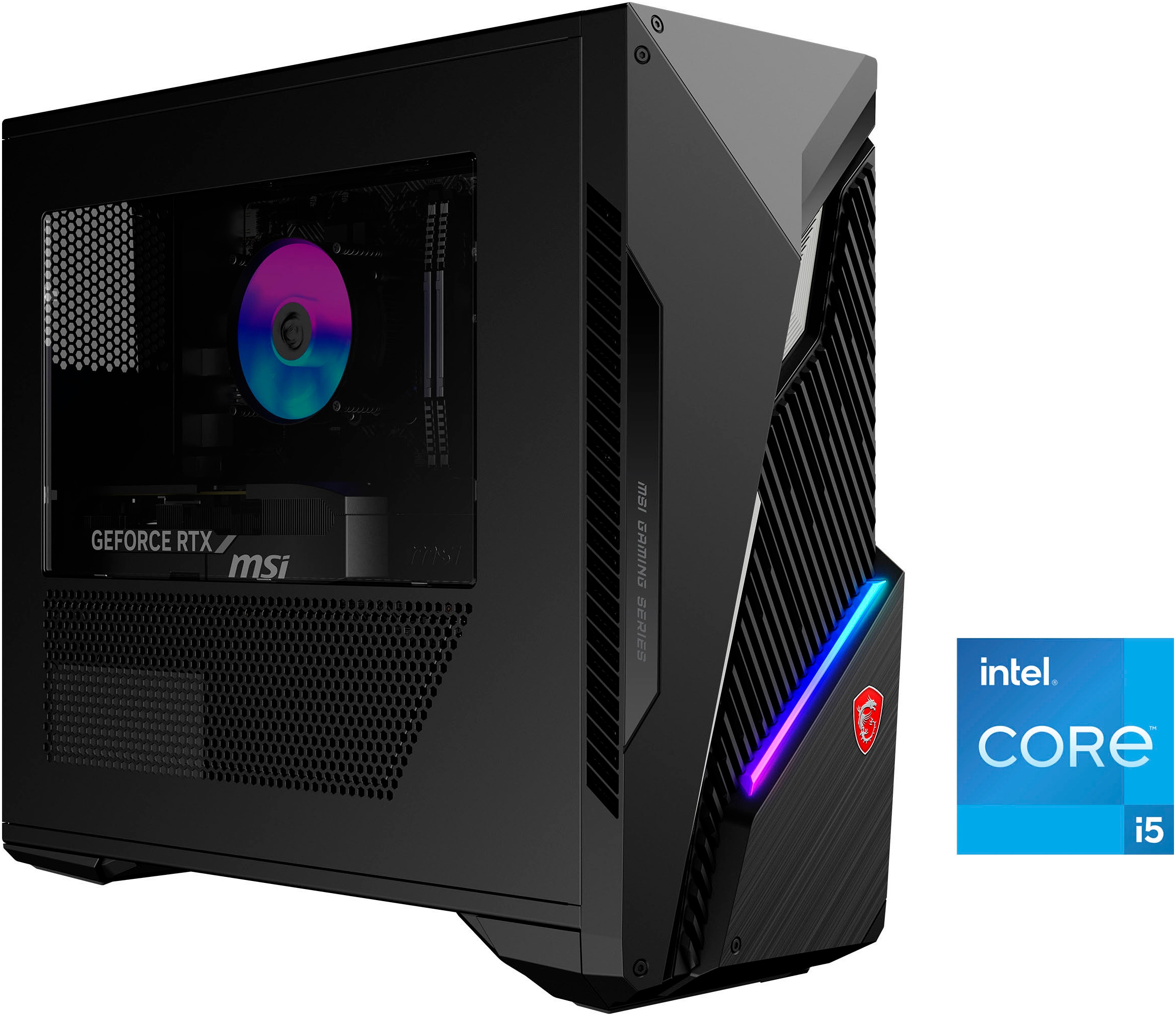 MSI Gaming-PC "MAG Infinite S3 14NVN5-3036DE RTX 5060 Ti 16G", Microsoft Windows 11 Home, 16 GB RAM 1.000 GB SSDschwarz, Desktop-PCs
