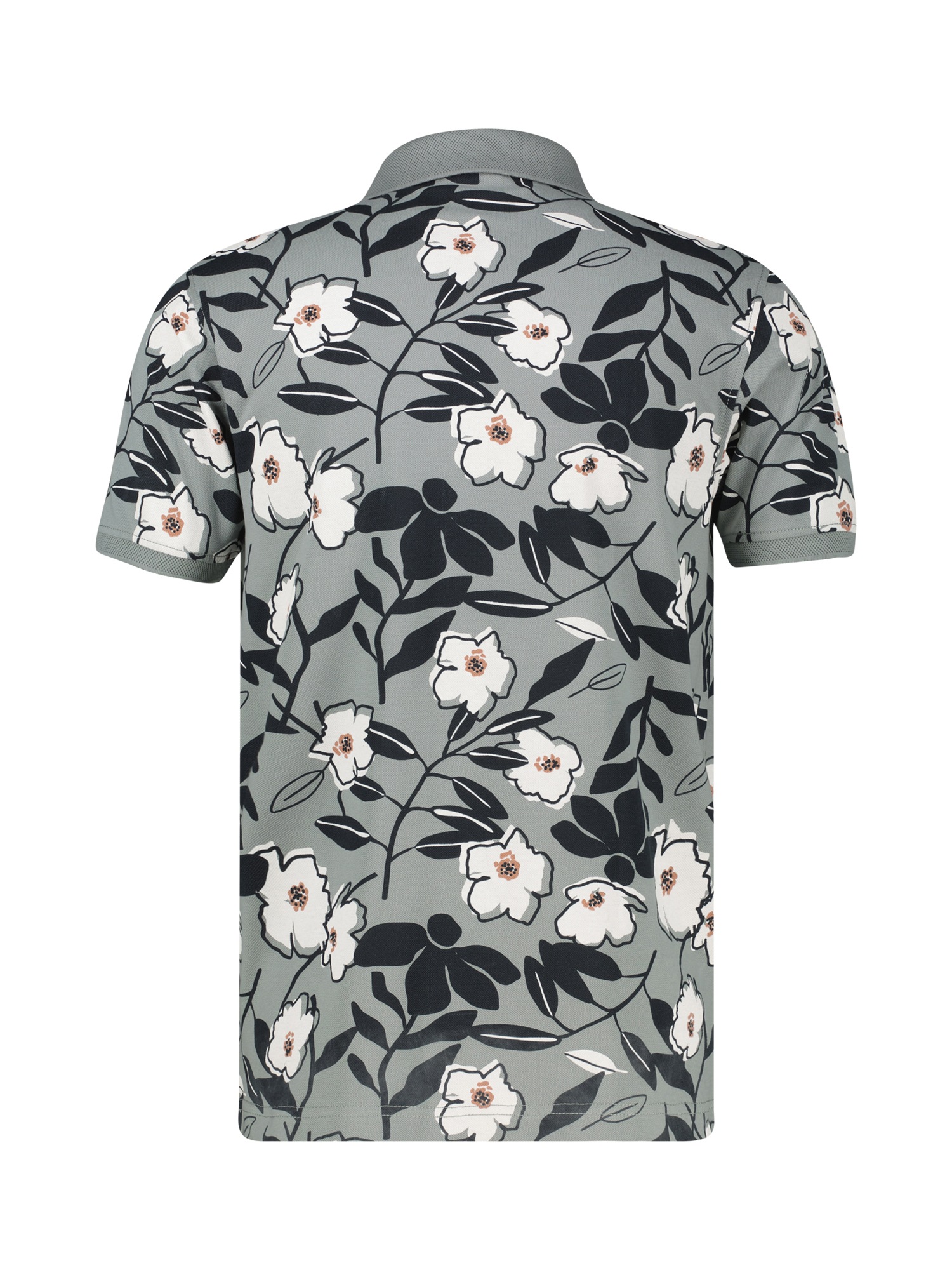 LERROS Poloshirt »Poloshirt mit floralem Print aus 100% Baumwolle«