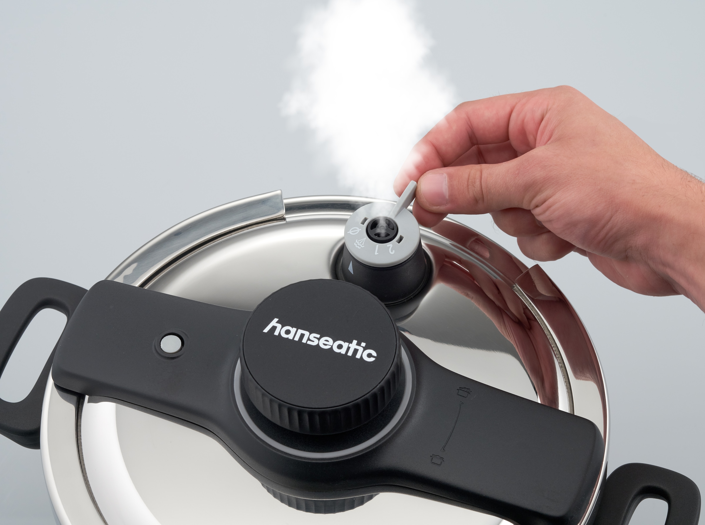 Hanseatic Schnellkochtopf »hanseatic« 4 Stk. tlg. Edelstahl 18/10