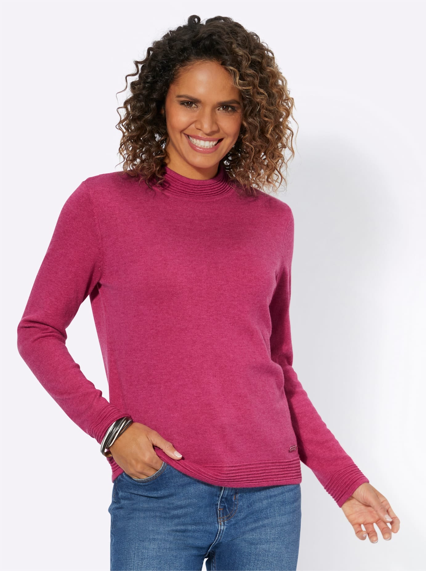 Casual Looks Stehkragenpullover »Stehkragen-Pullover«