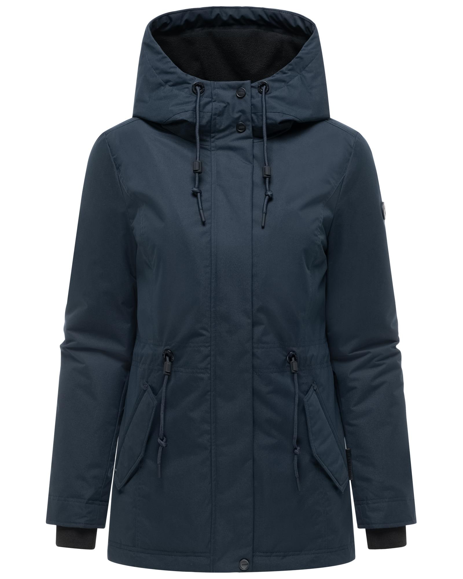 Navahoo 1100000002199 "Nibellaa 14" mit Kapuze Warme Damen Jacke mit Taillenzugkordel