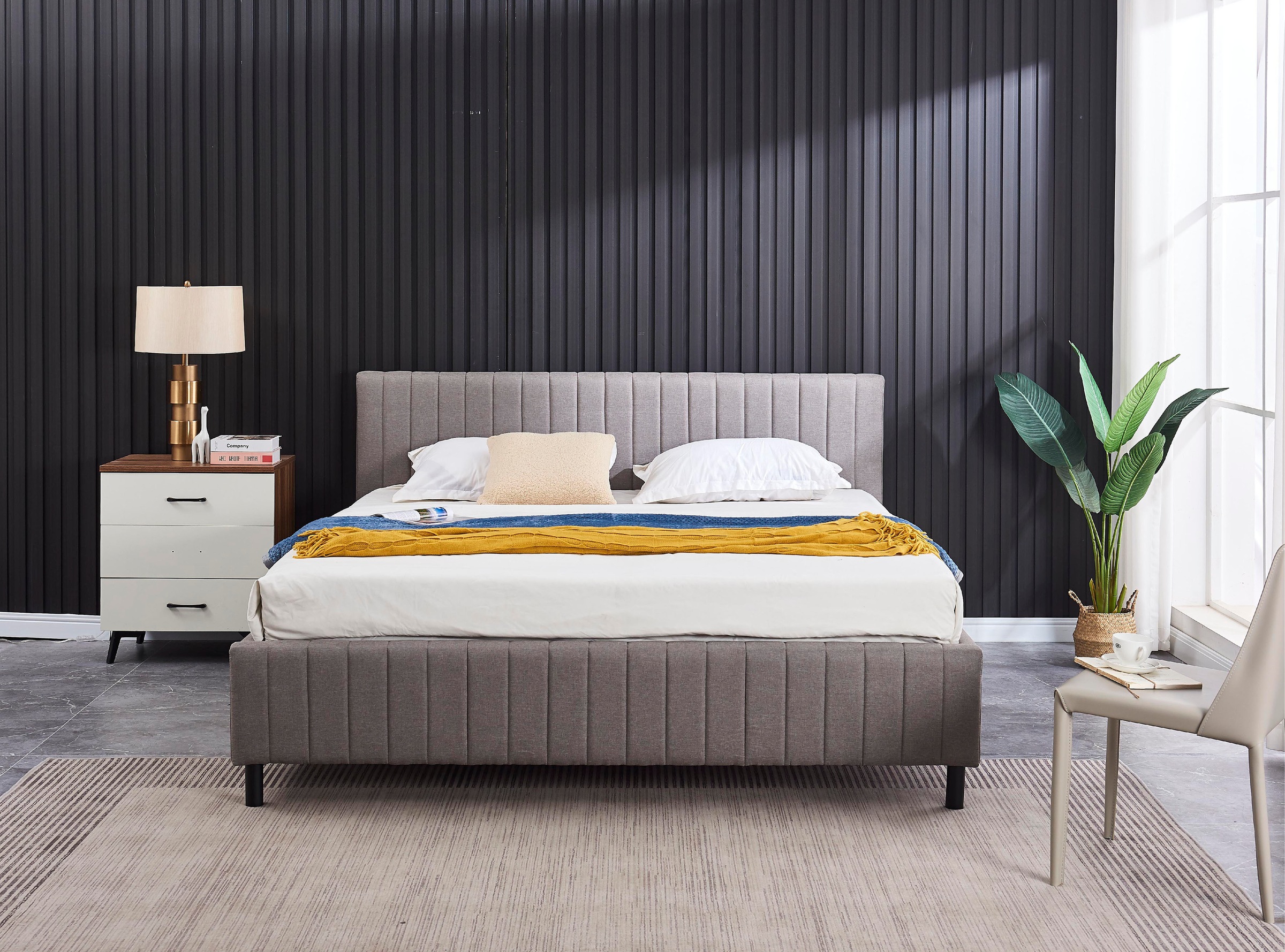 ATLANTIC home collection Polsterbett »Vanda«, mit Lattenrost und Bettkasten