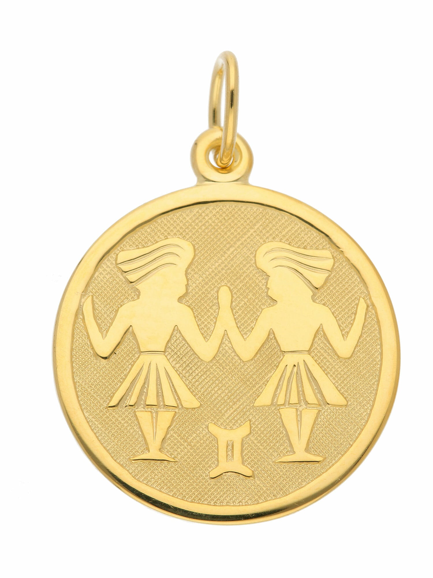 Adelia´s Kettenanhänger »333 Gold Sternzeichen Anhänger Zwilling Ø 16 mm«,  Goldschmuck für Damen & Herren online bestellen | BAUR