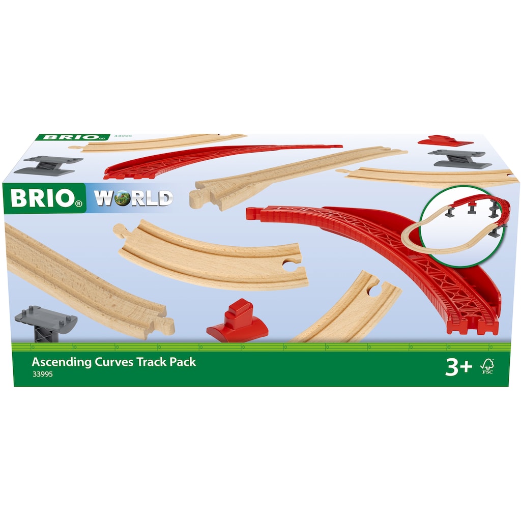 BRIO® Schienenerweiterungs-Set »BRIO® WORLD, Schienenpaket Berg und Tal«