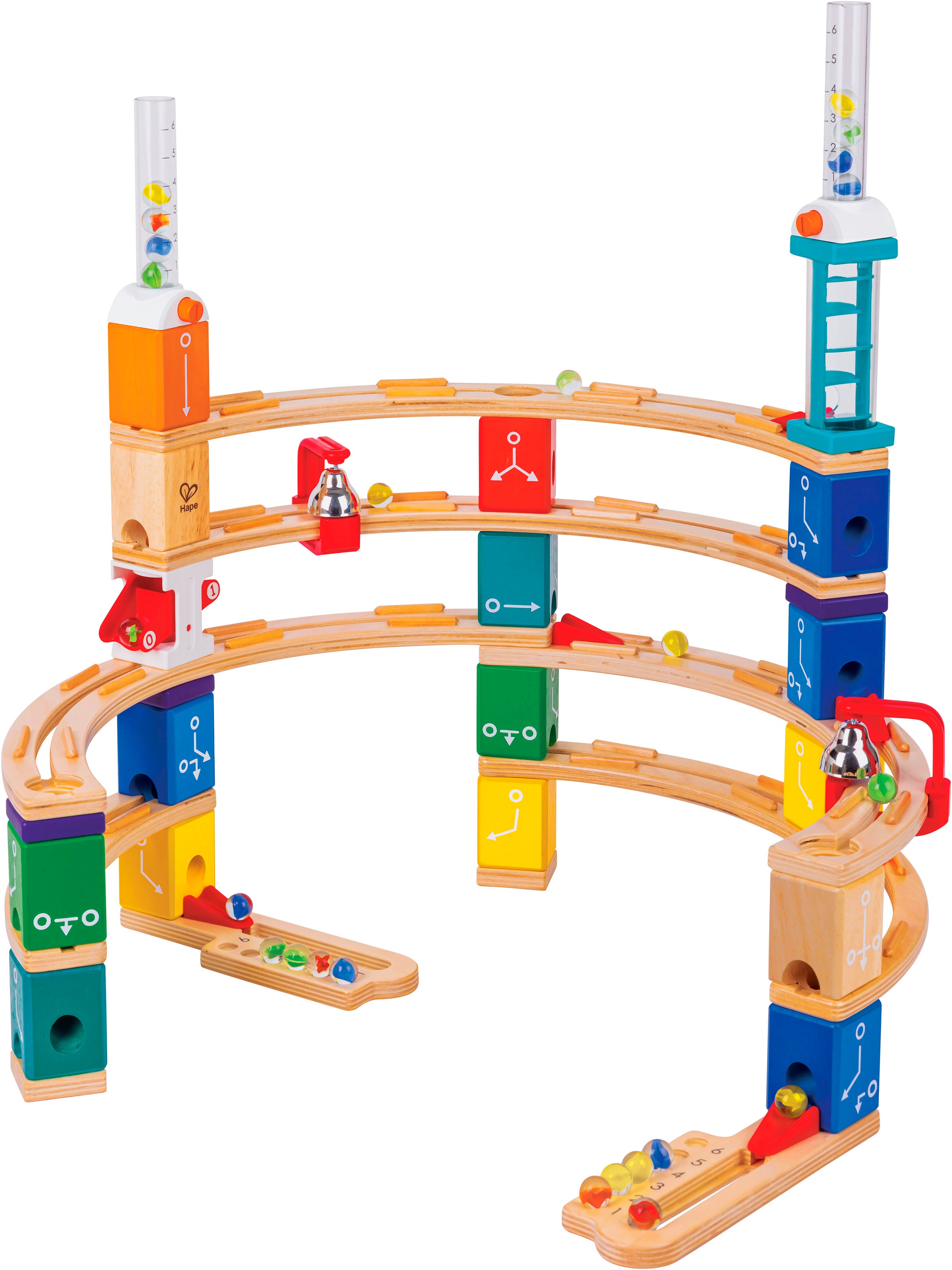 Hape Kugelbahn »Quadrilla Kodierungsset für Fortgeschrittene«, (119 tlg.)