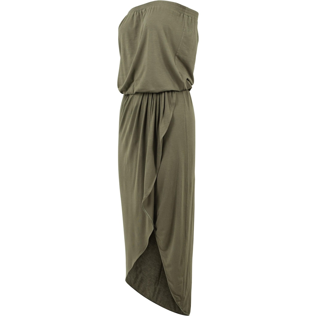 URBAN CLASSICS Shirtkleid »Urban Classics Damen Ladies Viscose Bandeau Dress«, (1 tlg.)