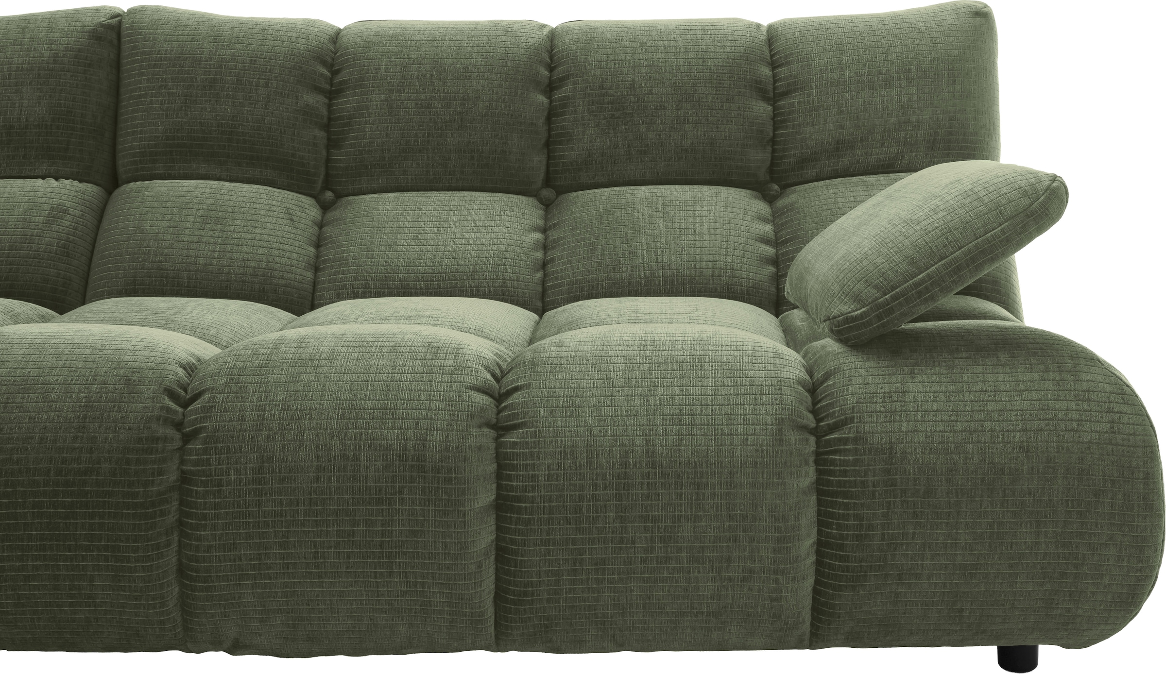Home affaire 4-Sitzer »Cozy Bubble, mit klappbaren Armlehnen, Breite 290cm« mit eleganter Steppung, Rundumbezug & weicher Polsterung