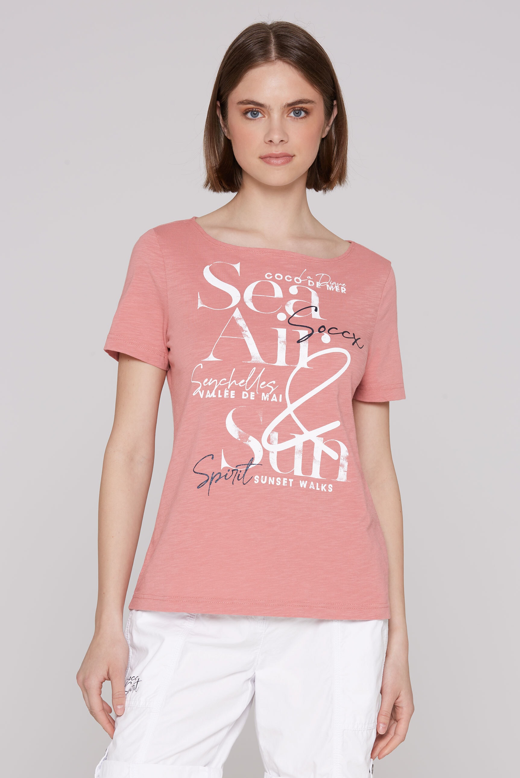 SOCCX Rundhalsshirt, aus Baumwolle günstig online kaufen
