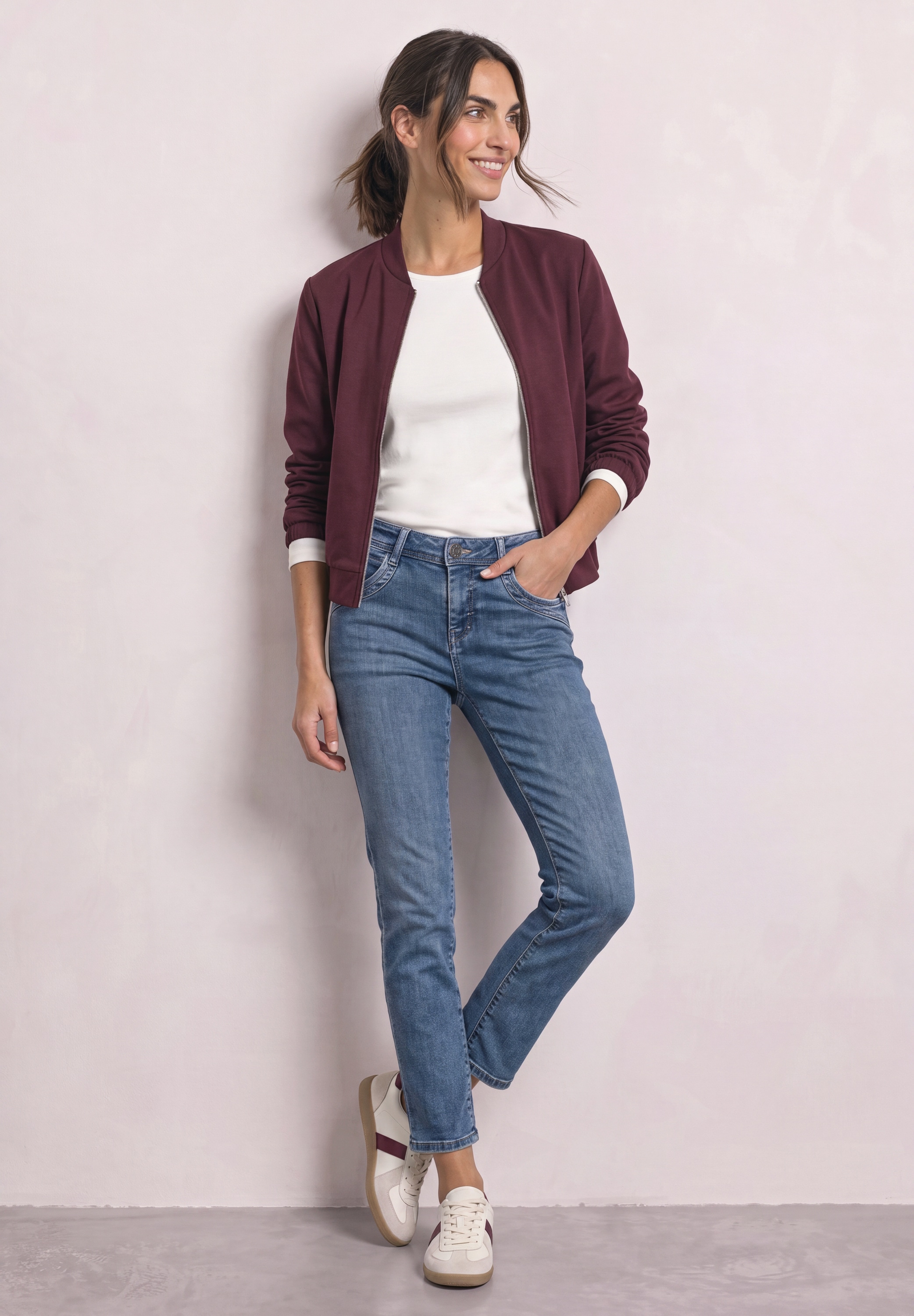 STREET ONE Slim-fit-Jeans Middle Waist