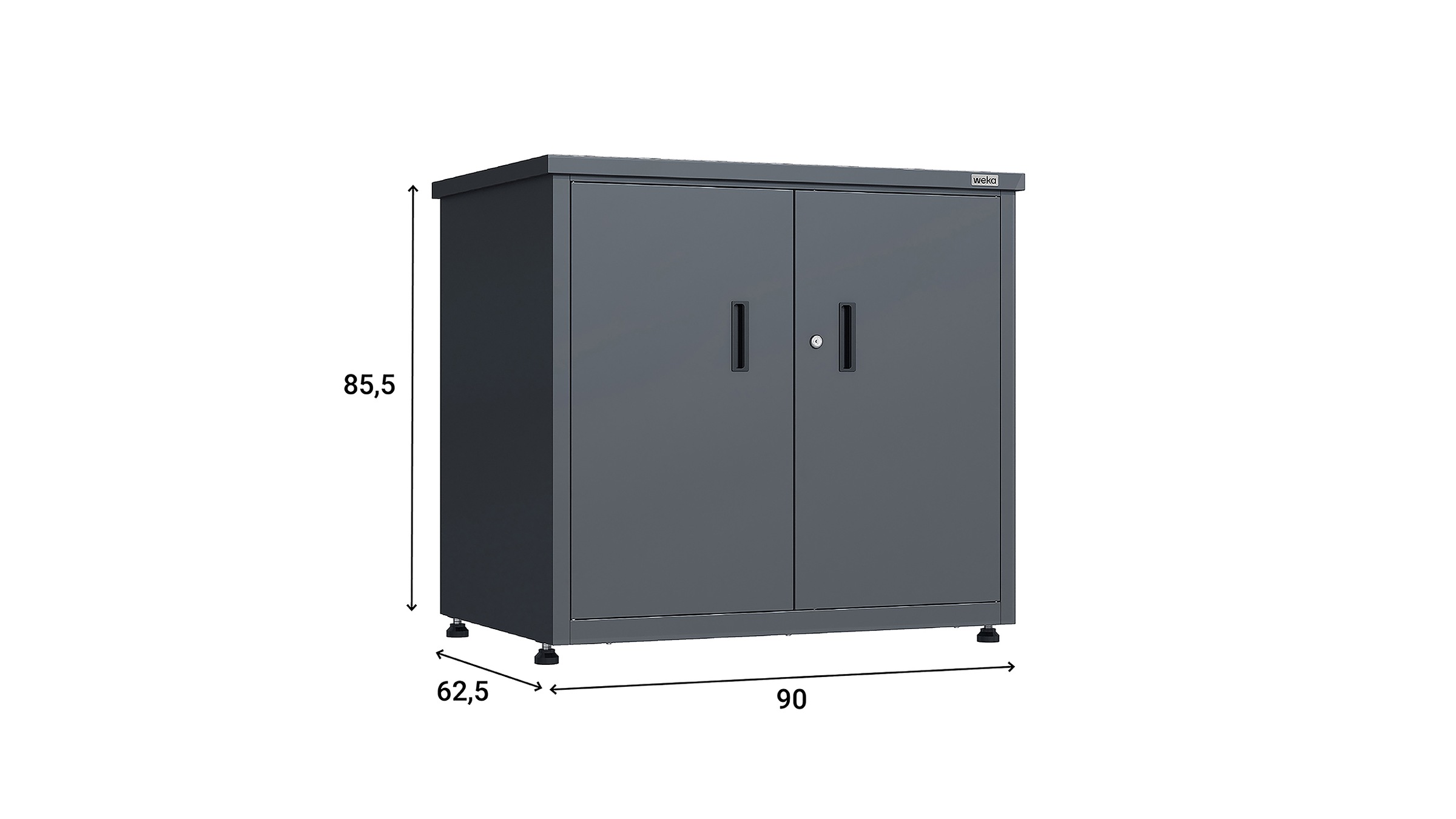 weka Geräteschrank »Gary 1« Metall pulverbeschichtet, BxTxH: 90x63x85 cm