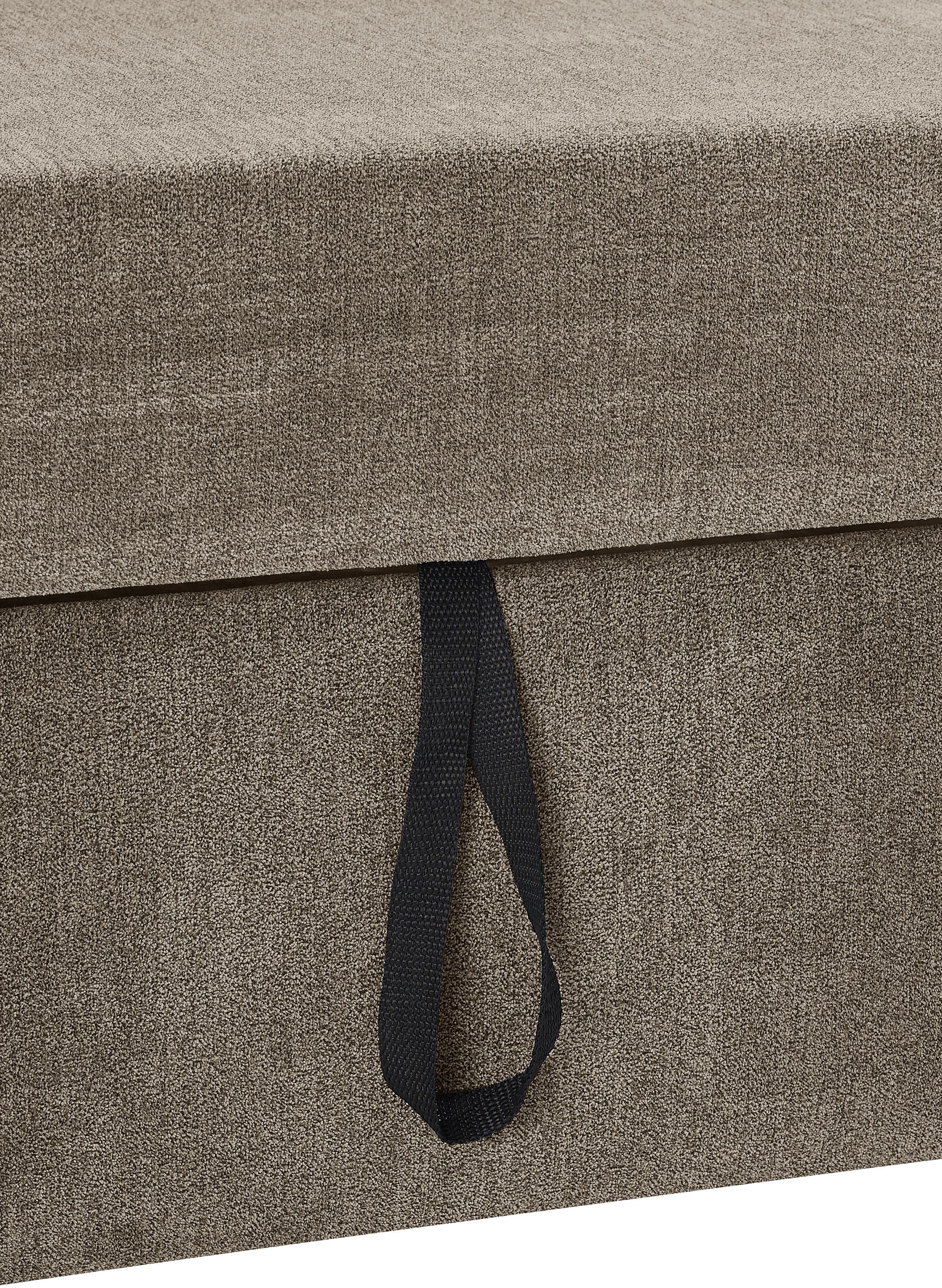 DOMO collection Ecksofa »Pegnitz, elegante Rückensteppung, zeitlose Formensprache, L-Form«, wahlweise mit Bettfunktion